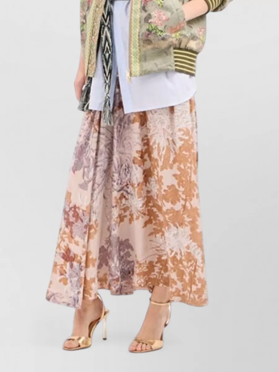 Pierre Louise Mascia Silk Floral-Print Ribbed Bomber Jacket