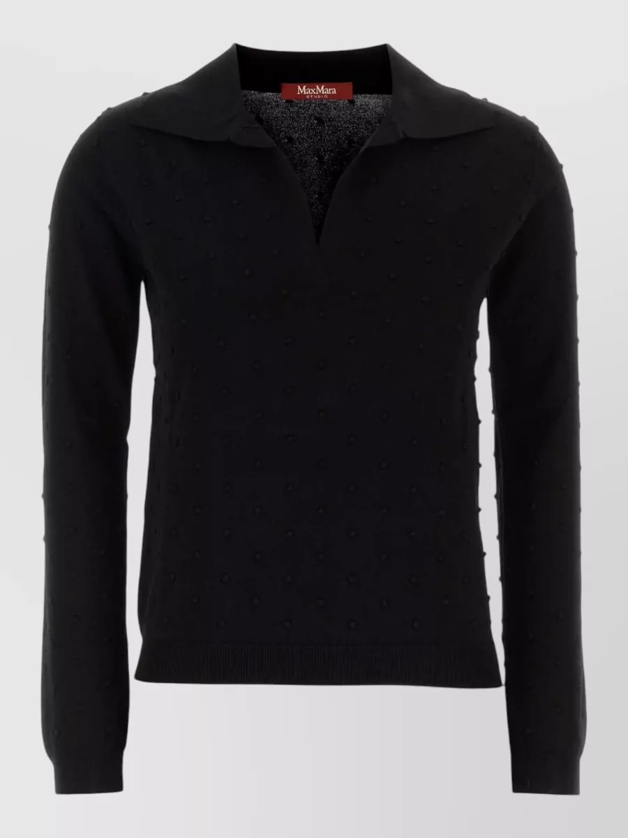MM Studio ribbed polo jumper