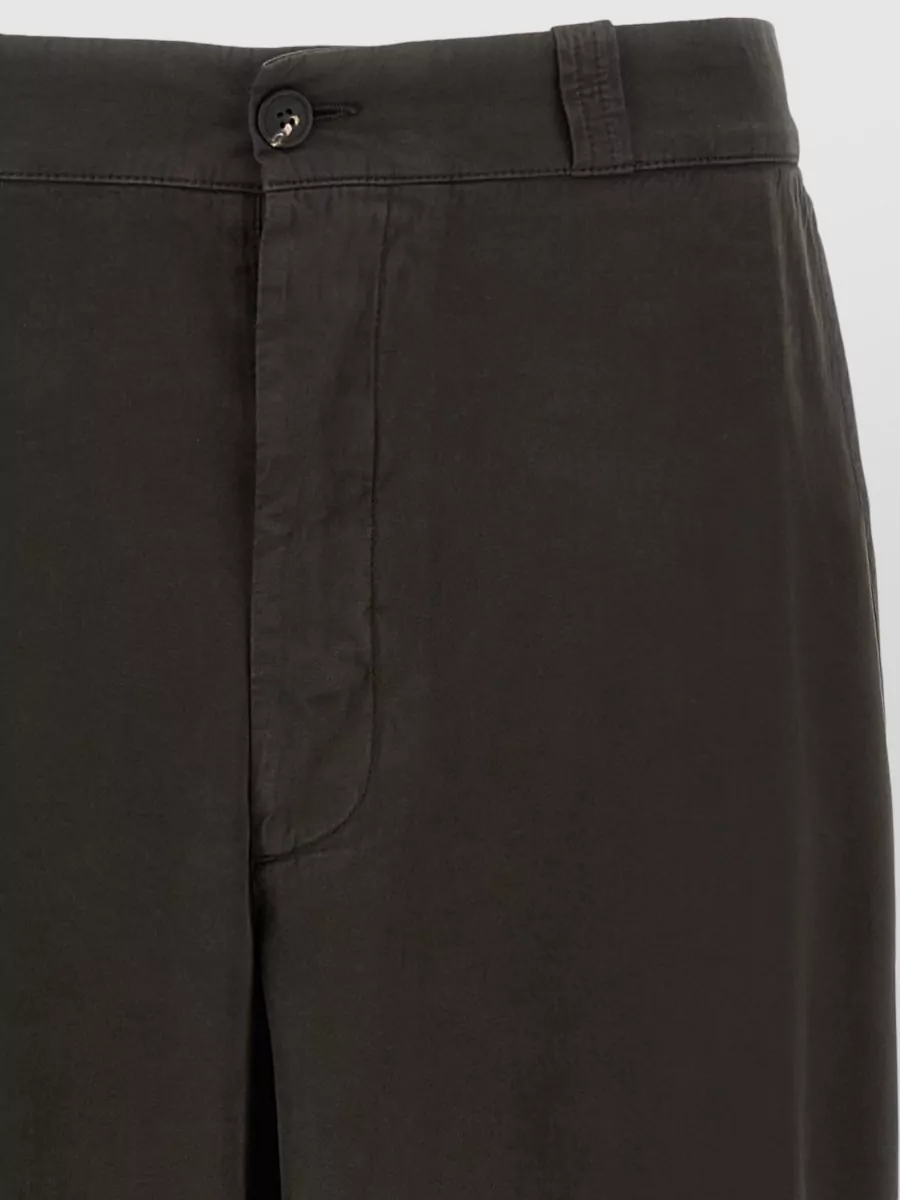 The Row Straight Leg Trousers With Pleats And Pockets