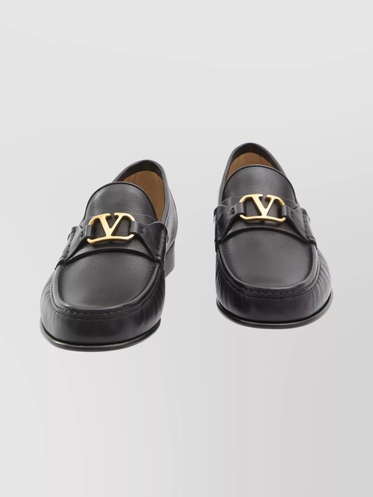 Valentino Garavani Vlogo Signature Buffalo Leather Loafers