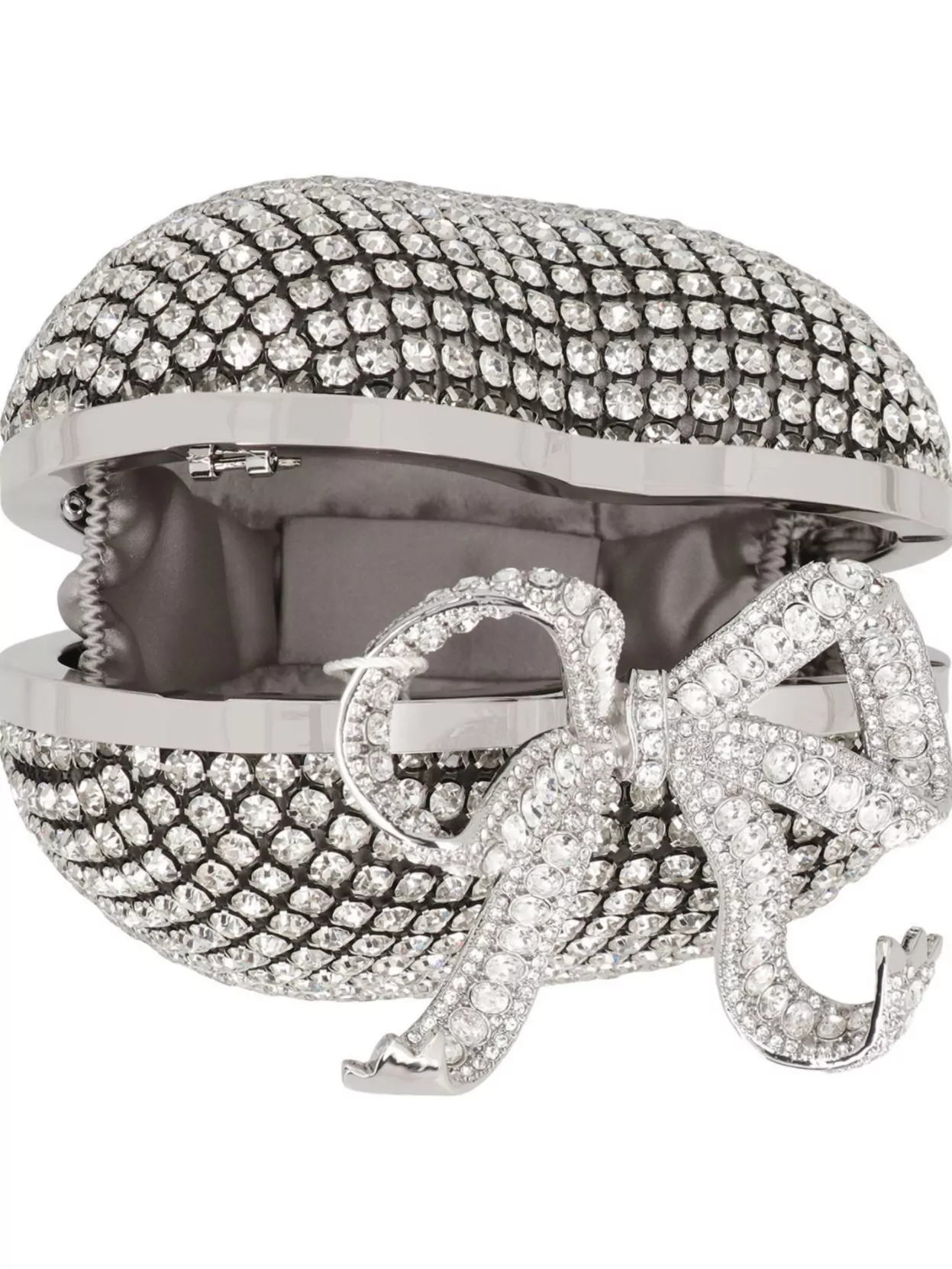 Self-portrait Crystal Embellished Clutch Bag
