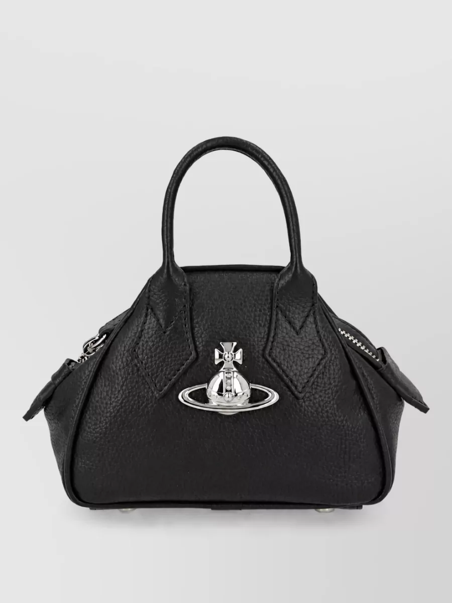 Vivienne Westwood Yasmine Mini Bag Textured Top Handles Strap