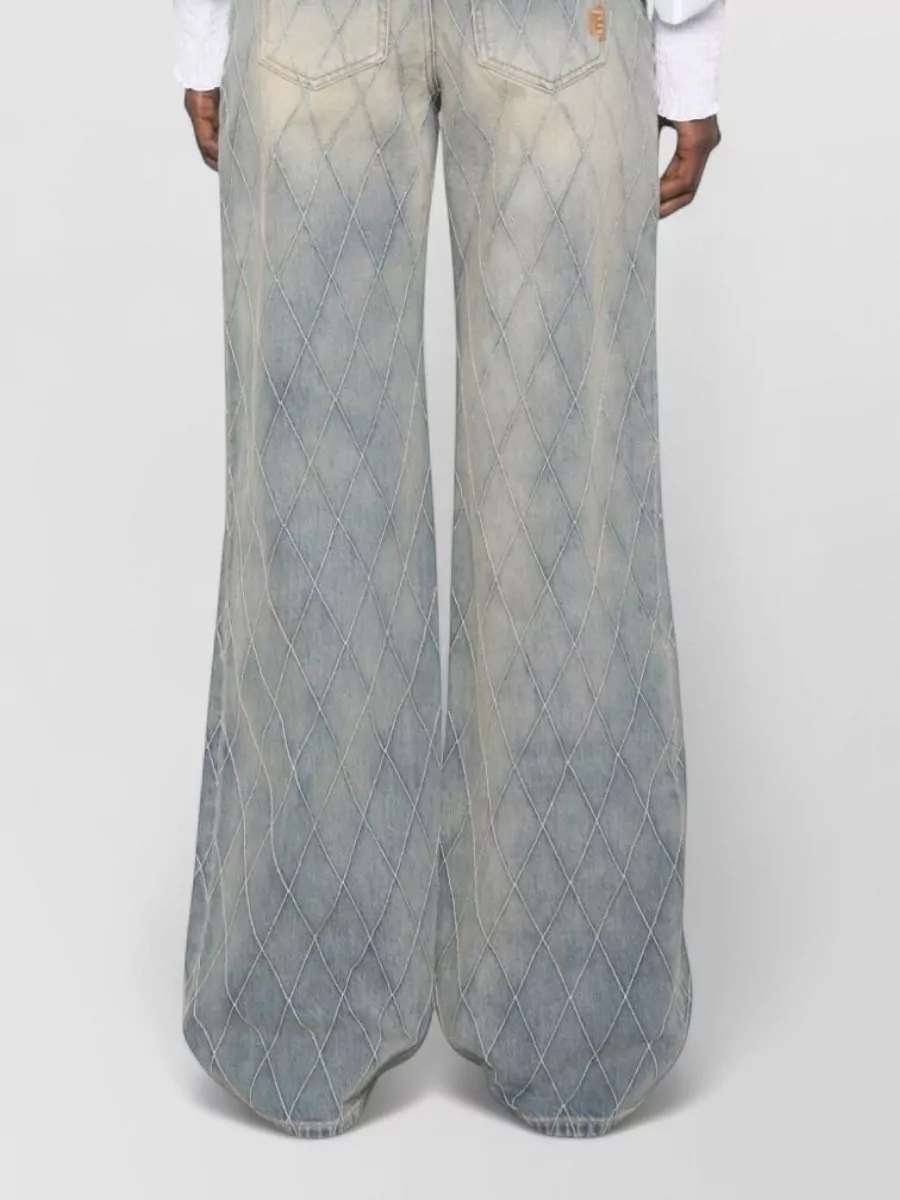 Balmain High-Rise Straight-Leg Denim Jeans