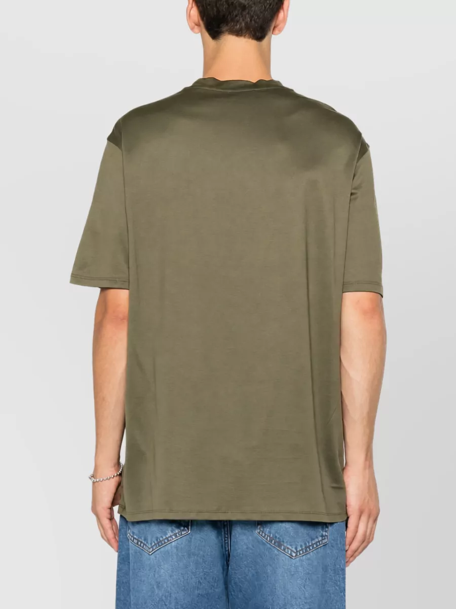Emporio Armani Logo Print Crew Neck Short Sleeve T-Shirt