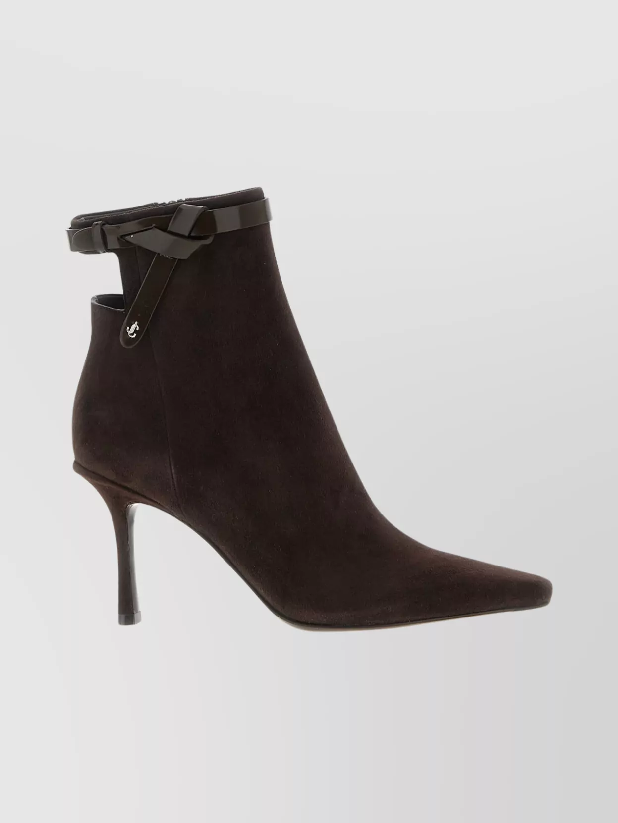Jimmy Choo Suede Stiletto Ankle Boots With Pointed Toe In Brown