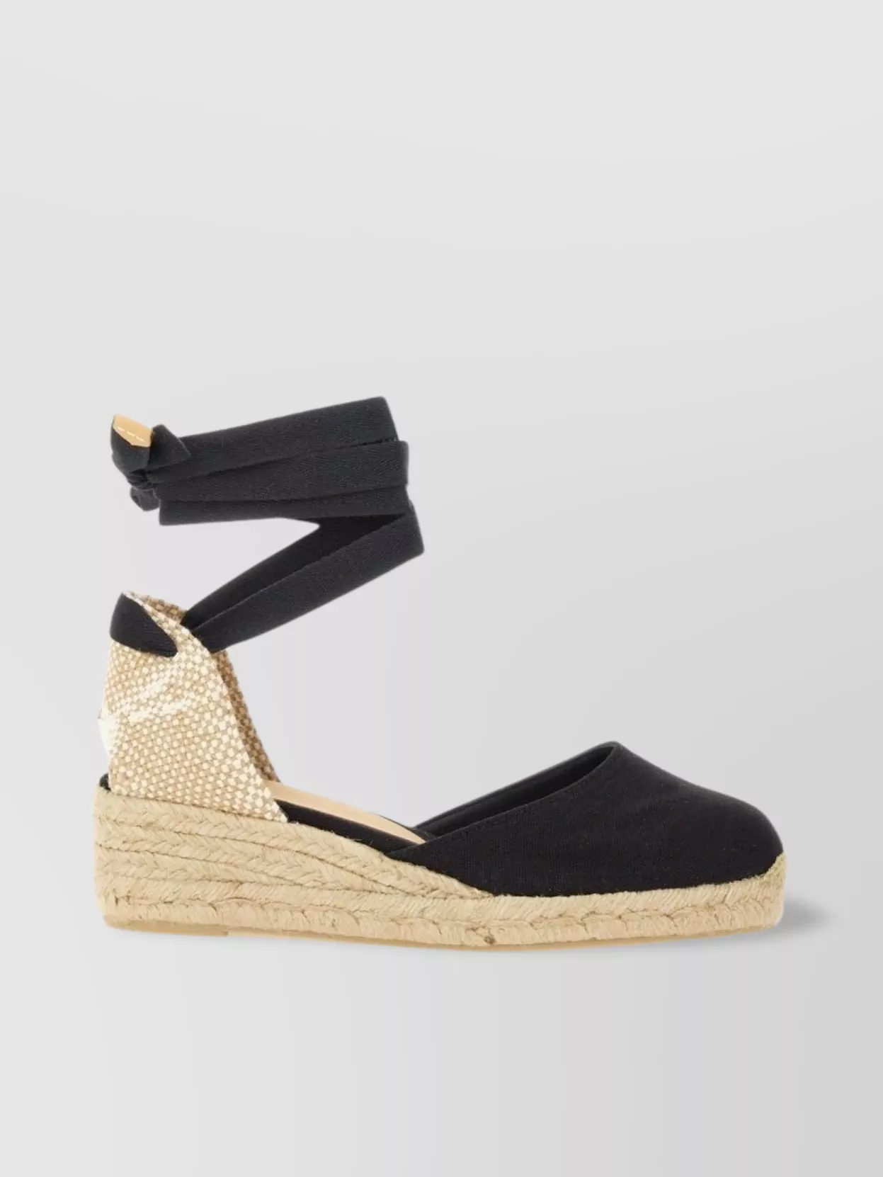 Castaner Woven Texture Espadrille Ankle Wrap