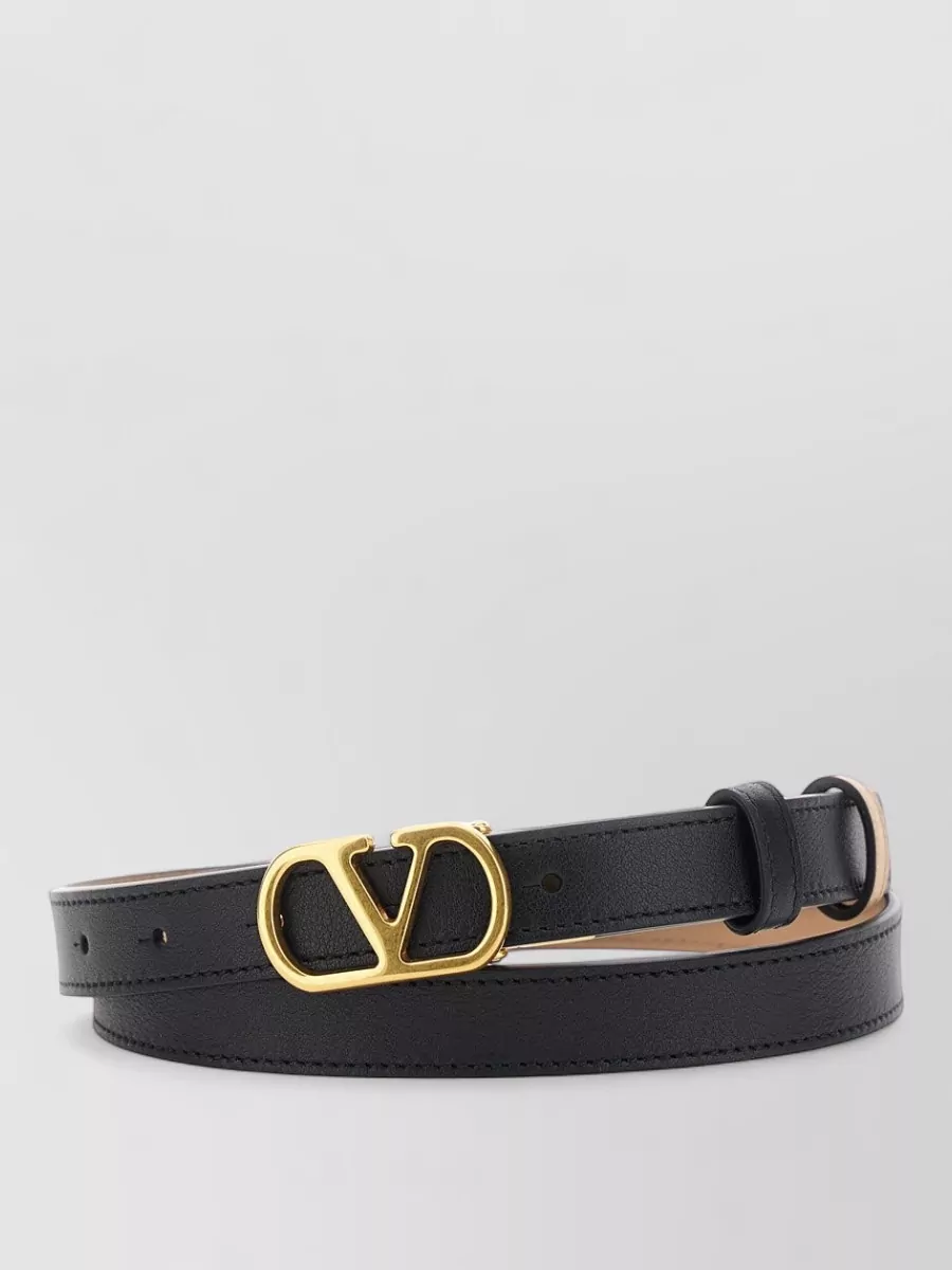 Valentino Garavani Reversible Vlogo Belt Leather Woman