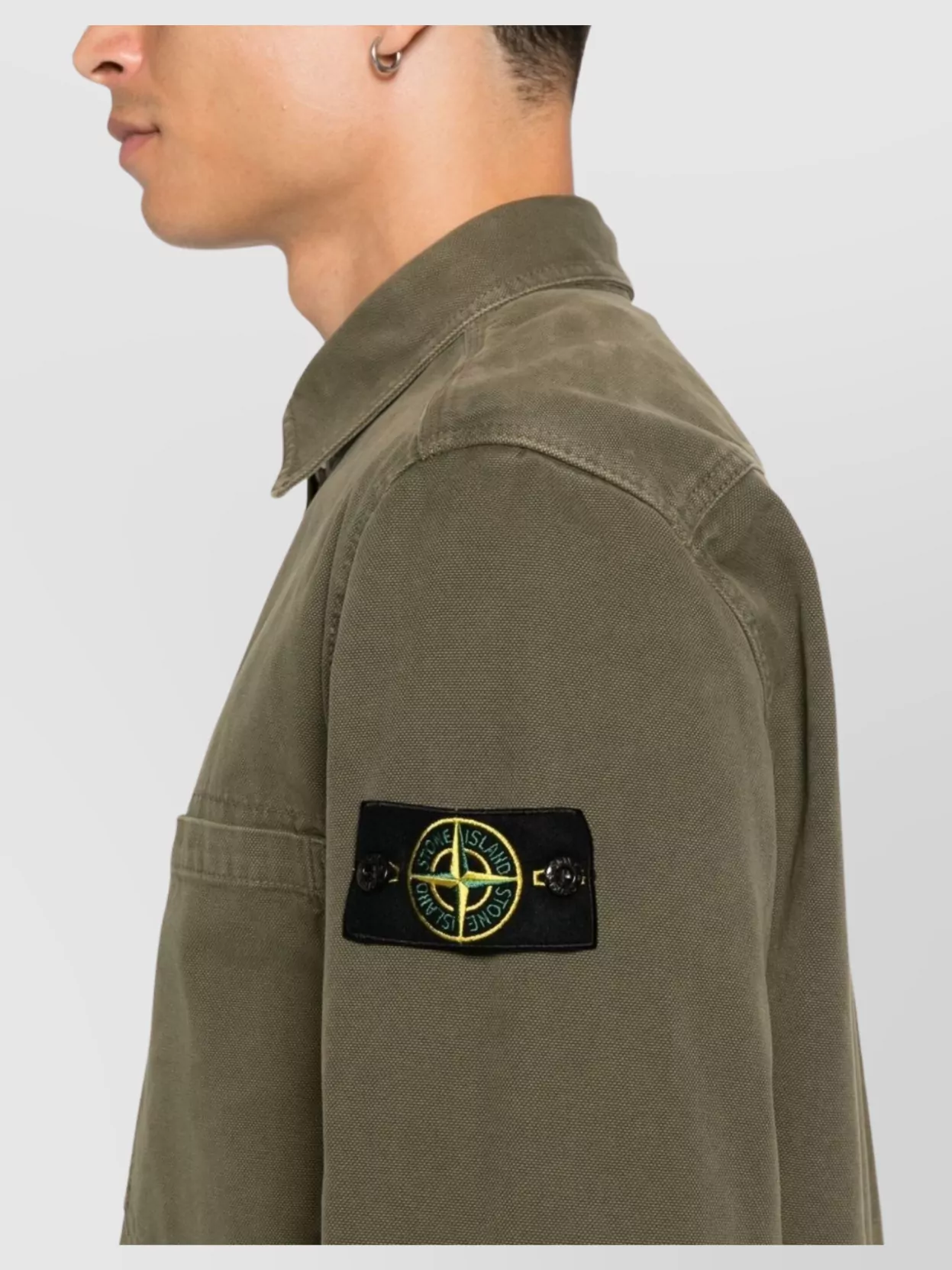 Stone Island Long Sleeve Shirt With Two Chest Pockets
