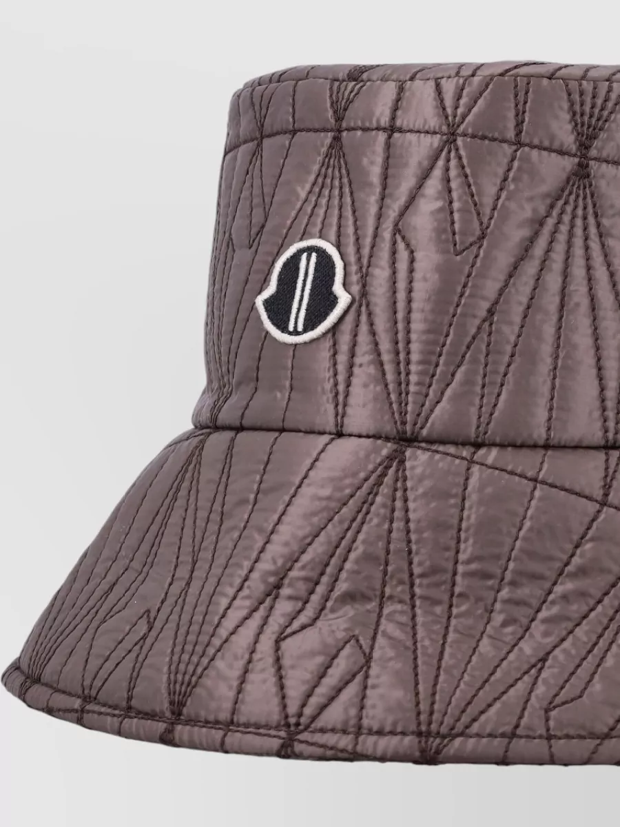 Moncler Wide Brim Quilted Bucket Hat Design