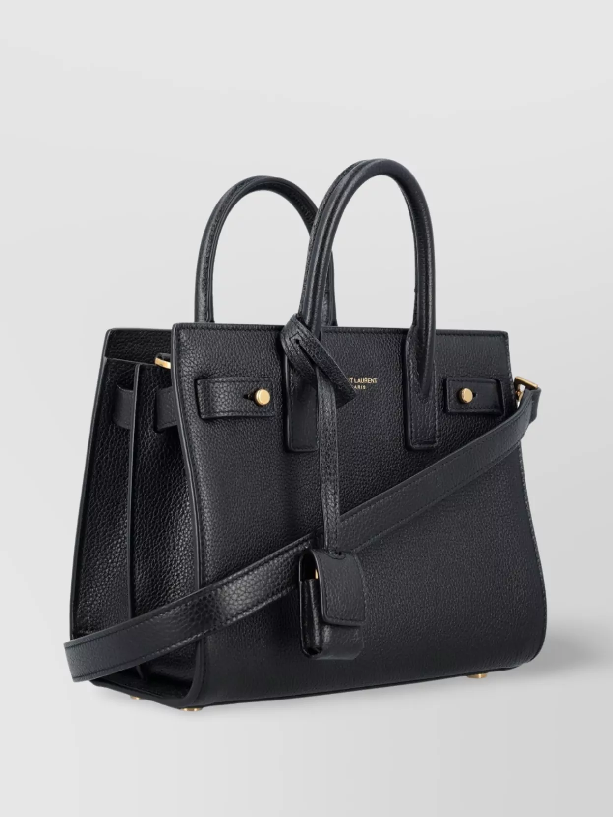Saint Laurent Pebbled Texture Tote Bag With Shoulder Strap