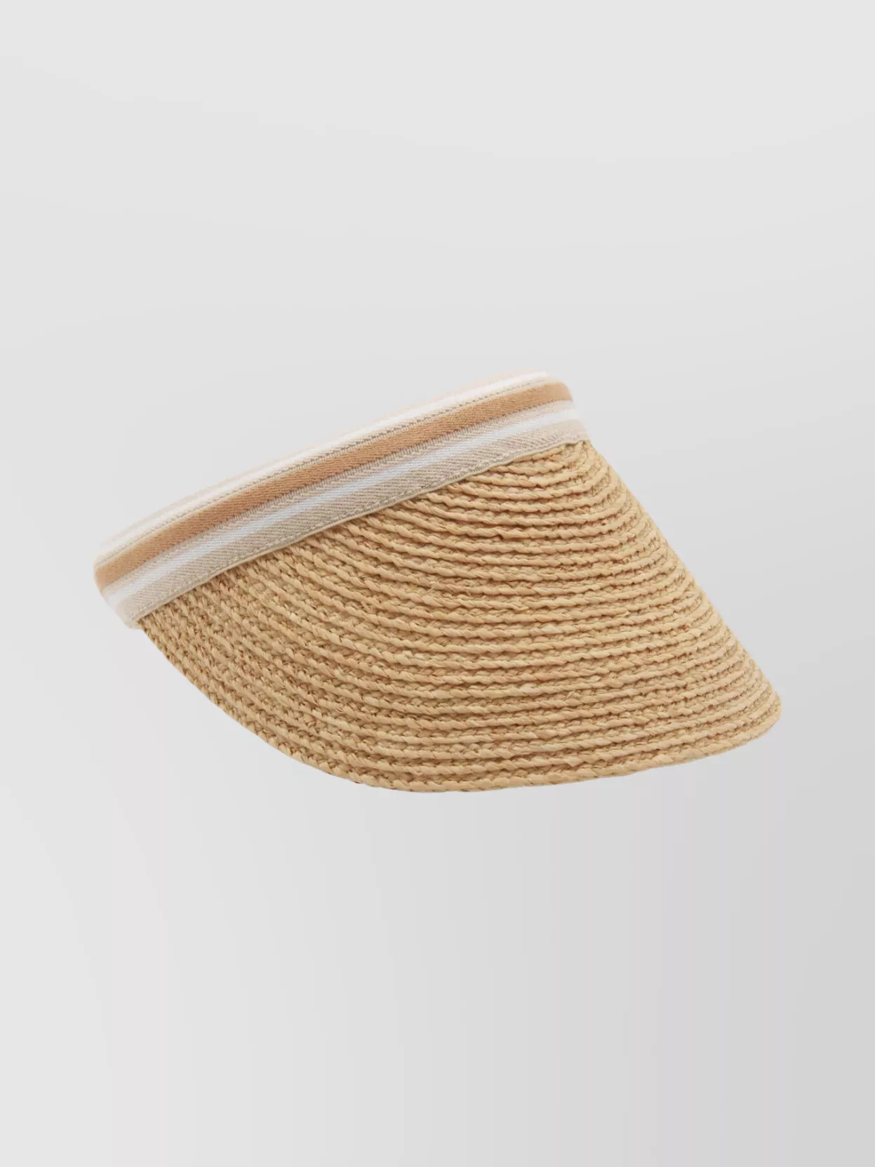 Helen Kaminski Striped Band Wide Brim Woven Hat