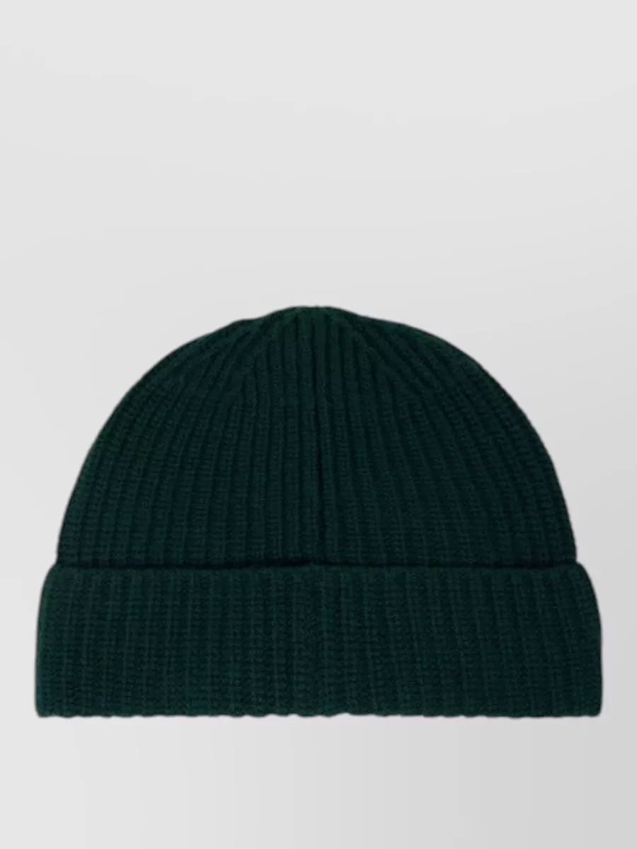 Stone Island Ribbed Virgin Wool Beanie