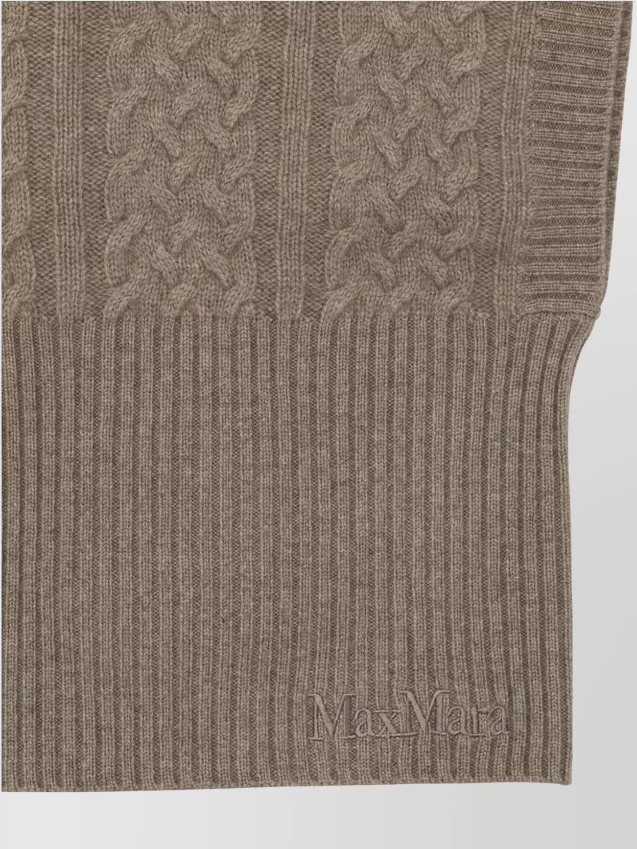 Max Mara Cozy Cable Knit Ribbed Hem Hats Collection
