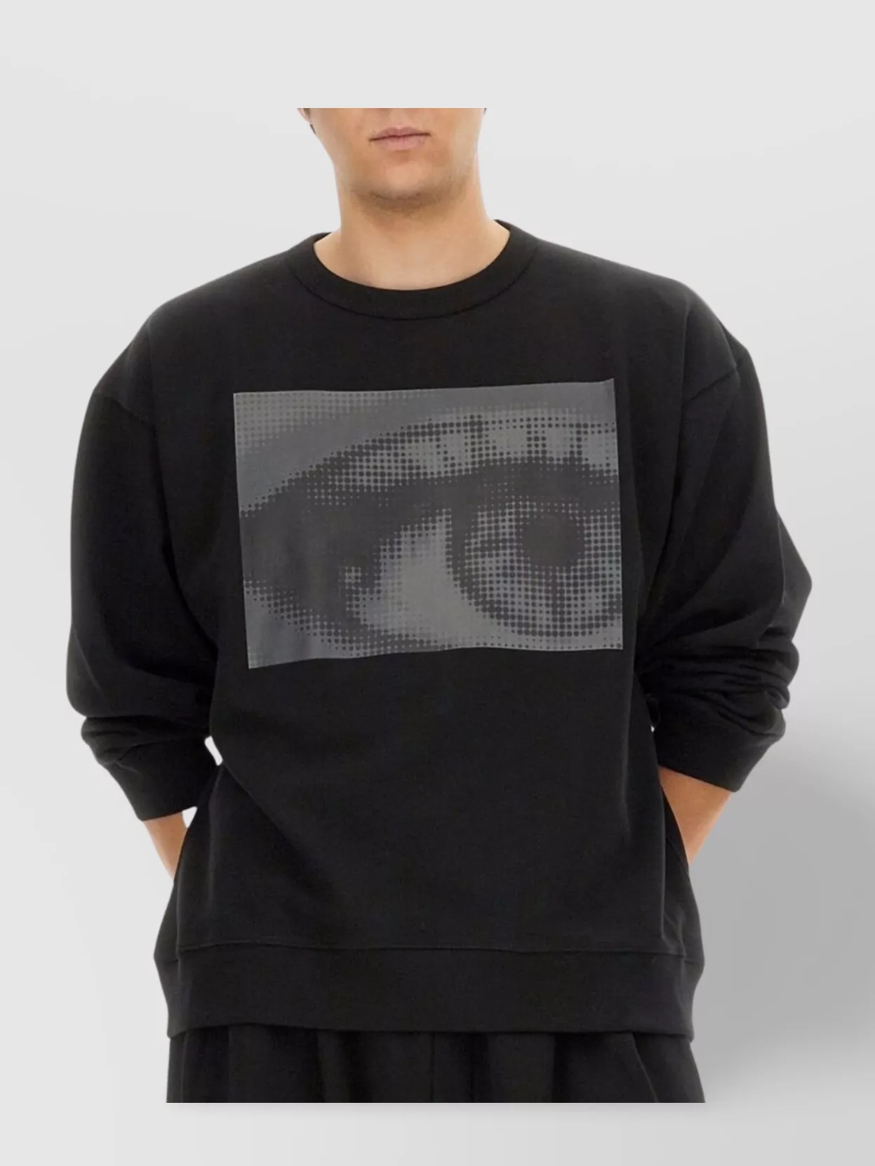 Dries Van Noten Graphic Print Crew Neck Long Sleeve Sweatshirt