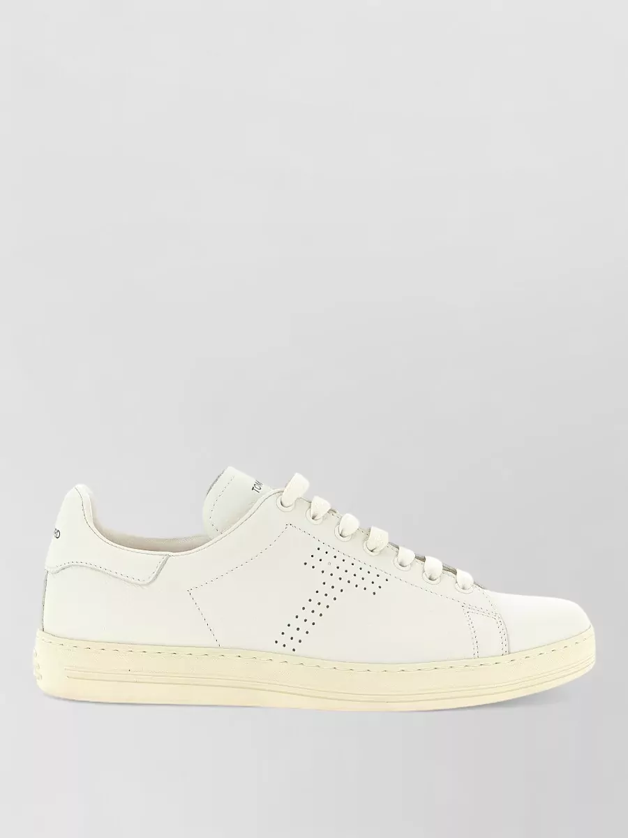 Tom Ford Warwick Sneakers Perforated Panels Round Toe Sole