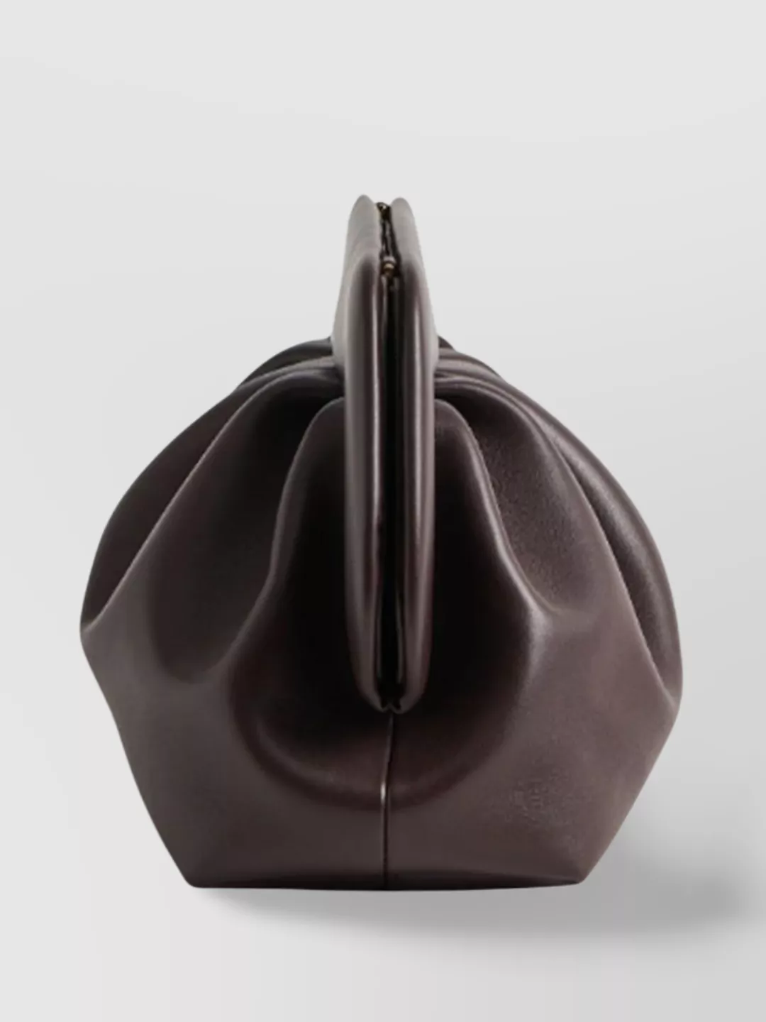 Themoirè Pleated Rectangular Clutch In Vegan Pu