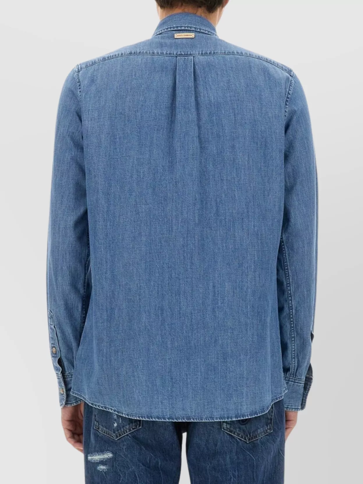 Dolce&Gabbana Cotton Shirt With Button-Down Collar