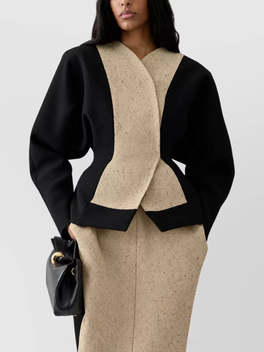 Jacquemus Speckled Wrap Suit Jacket