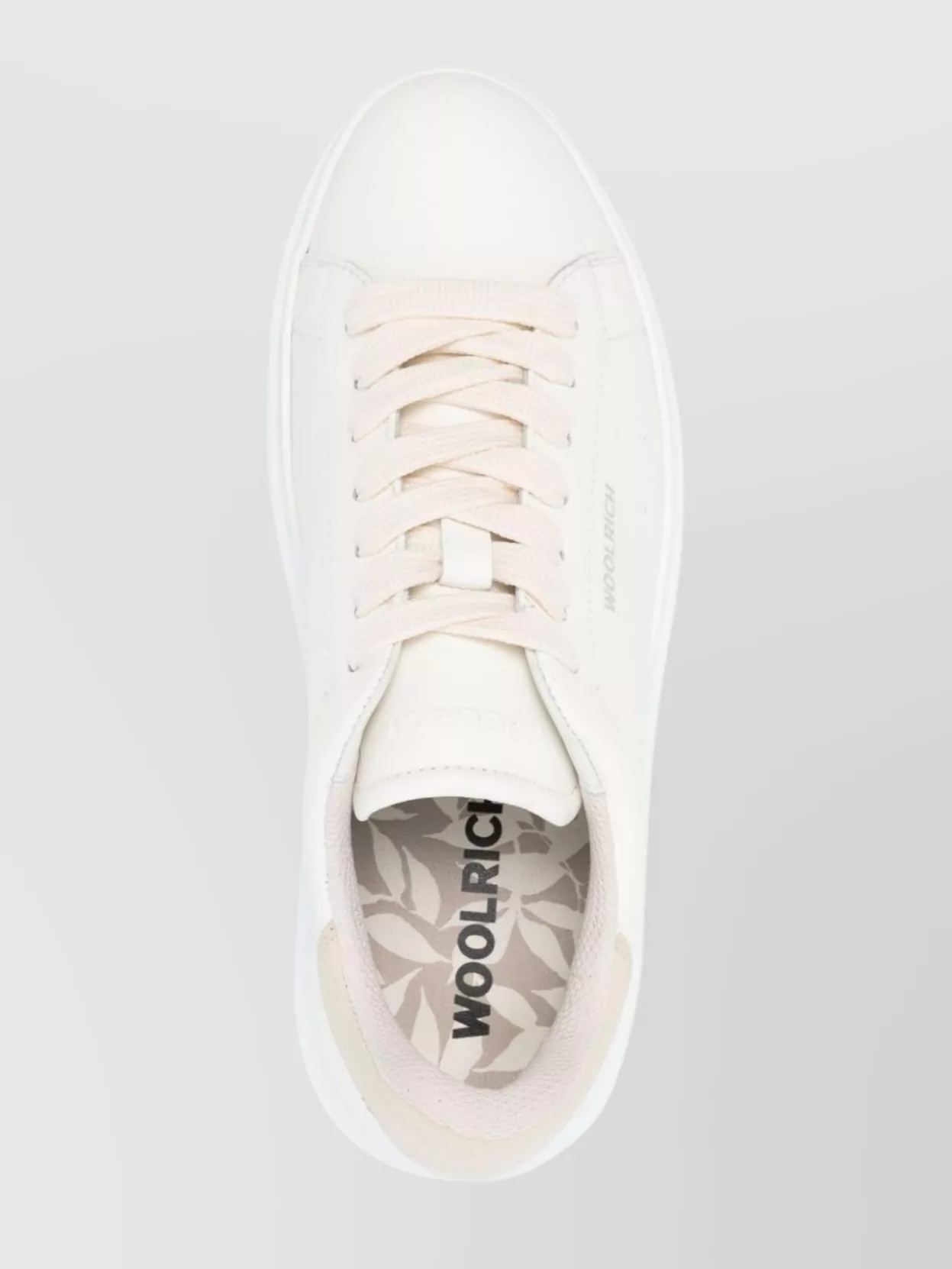 Woolrich Leather Sneakers With Contrast Heel Tab
