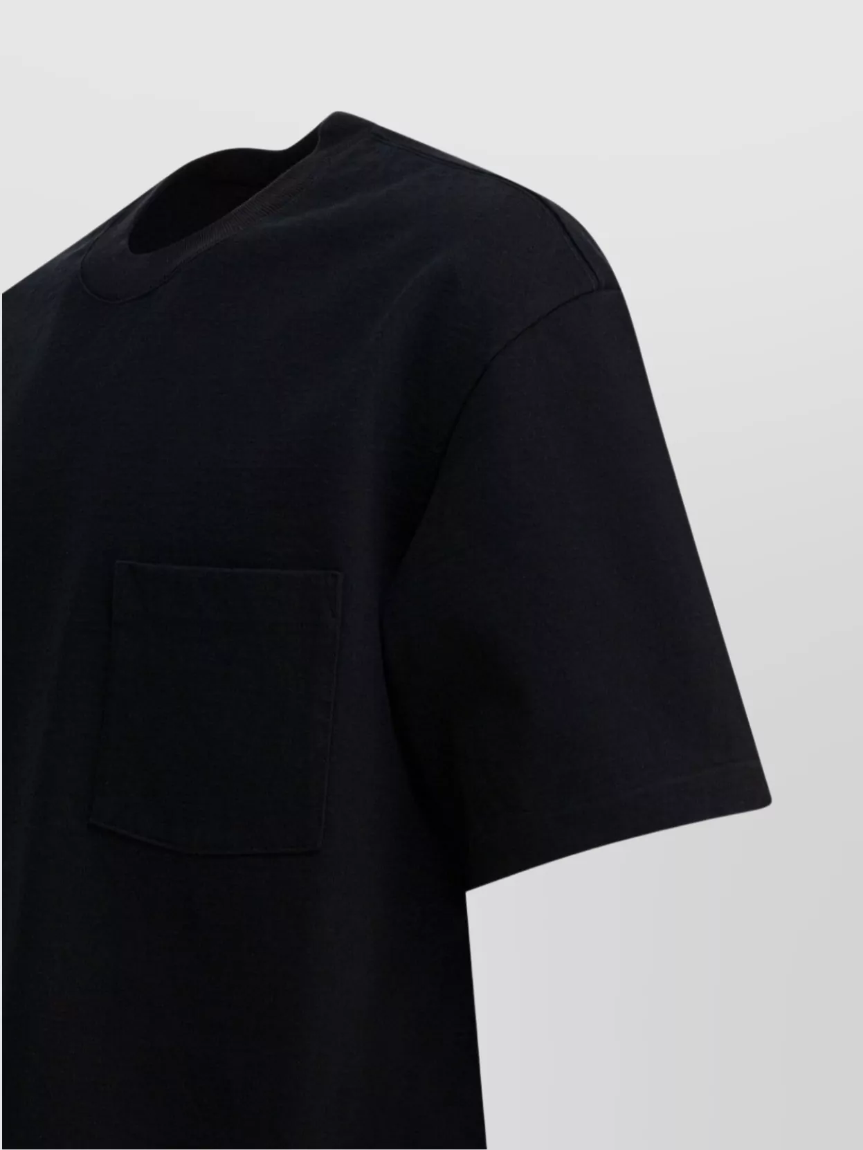 Auralee Crew Neck Cotton T-Shirt With Chest Pocket