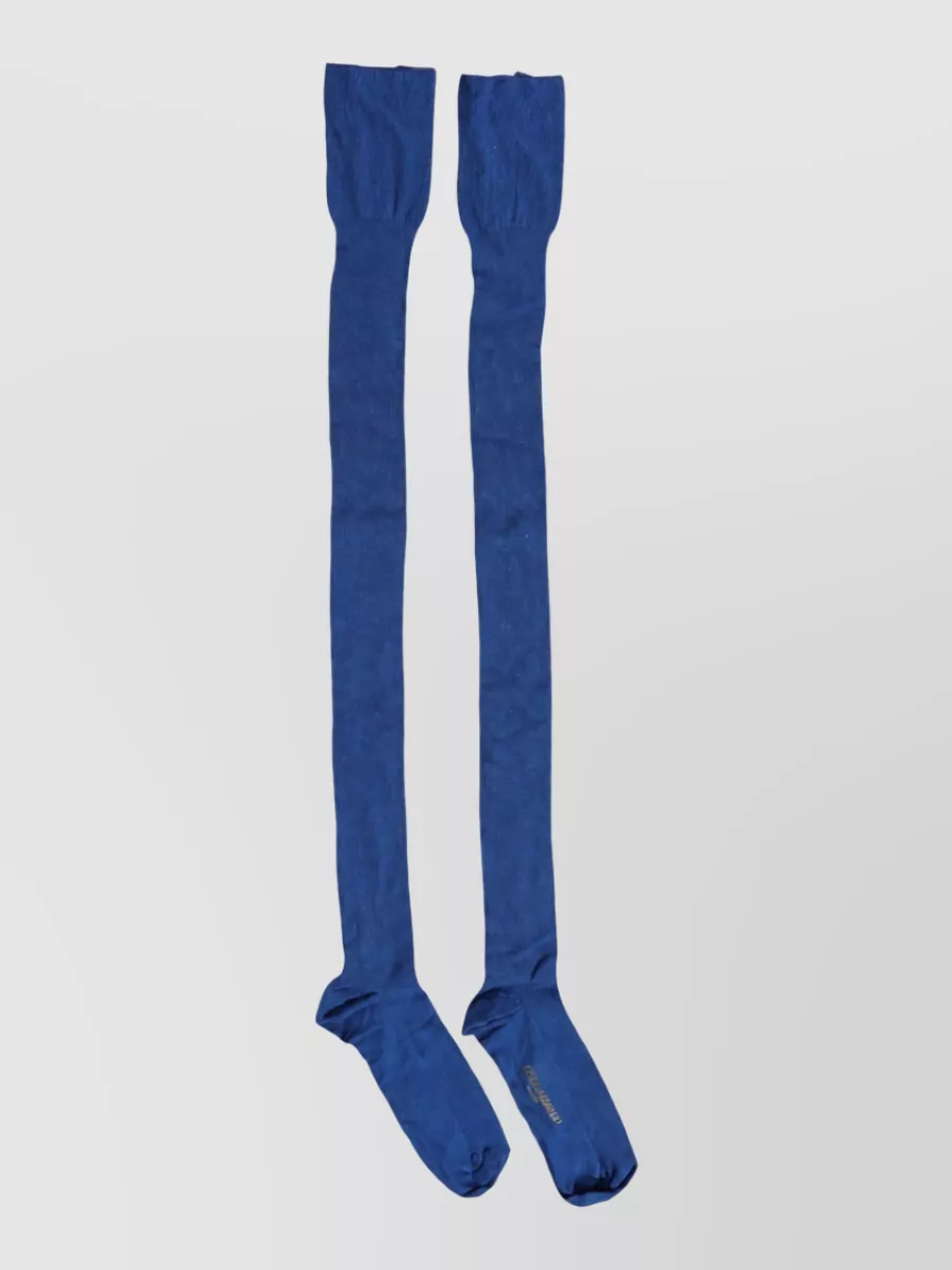 Dolce&Gabbana viscose knitted thigh high socks
