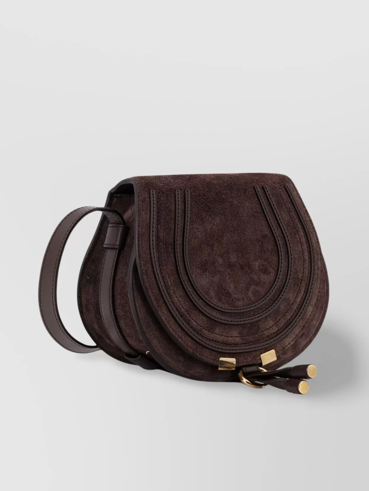 Chloé Small Saddle Suede Crossbody Bag
