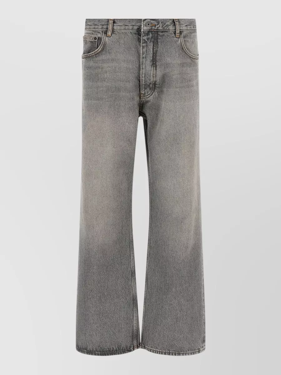 Off-White denim relaxed-fit straight-leg jeans