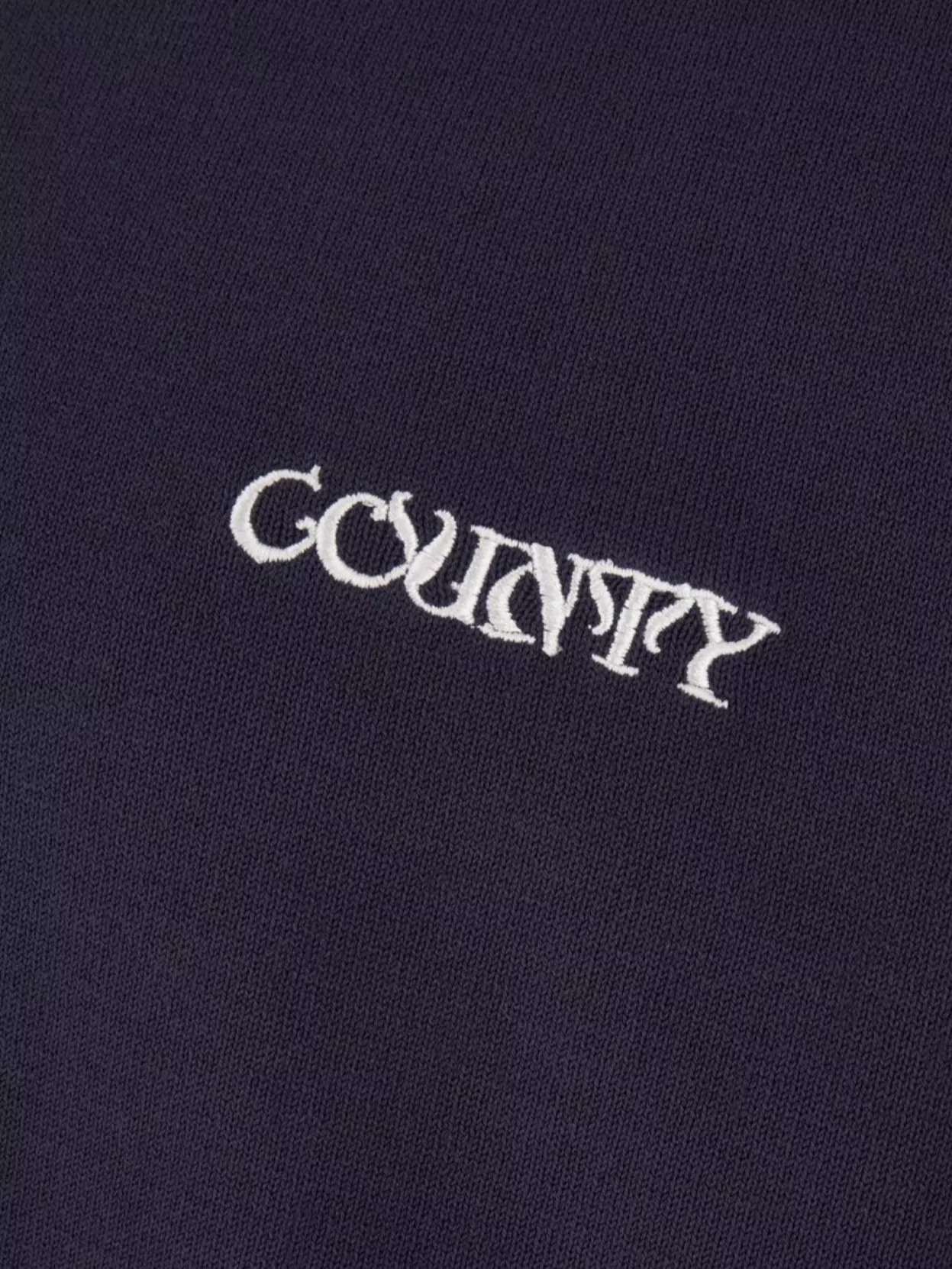Marcelo Burlon County Of Milan Ribbed Crew-neck Cotton Blend Sweater With Cross Embroidery In Blue
