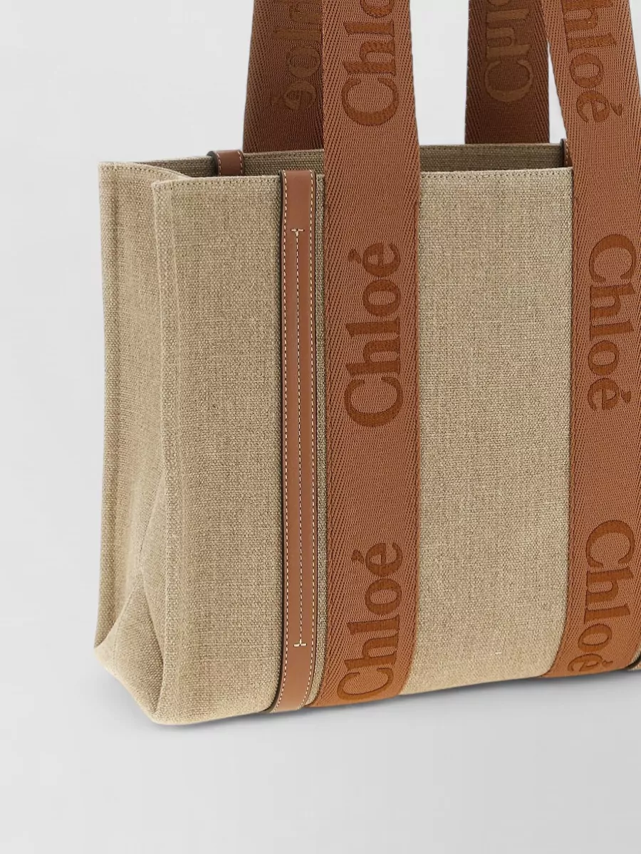 Chloé Woody Medium Tote Bag Dual Handles