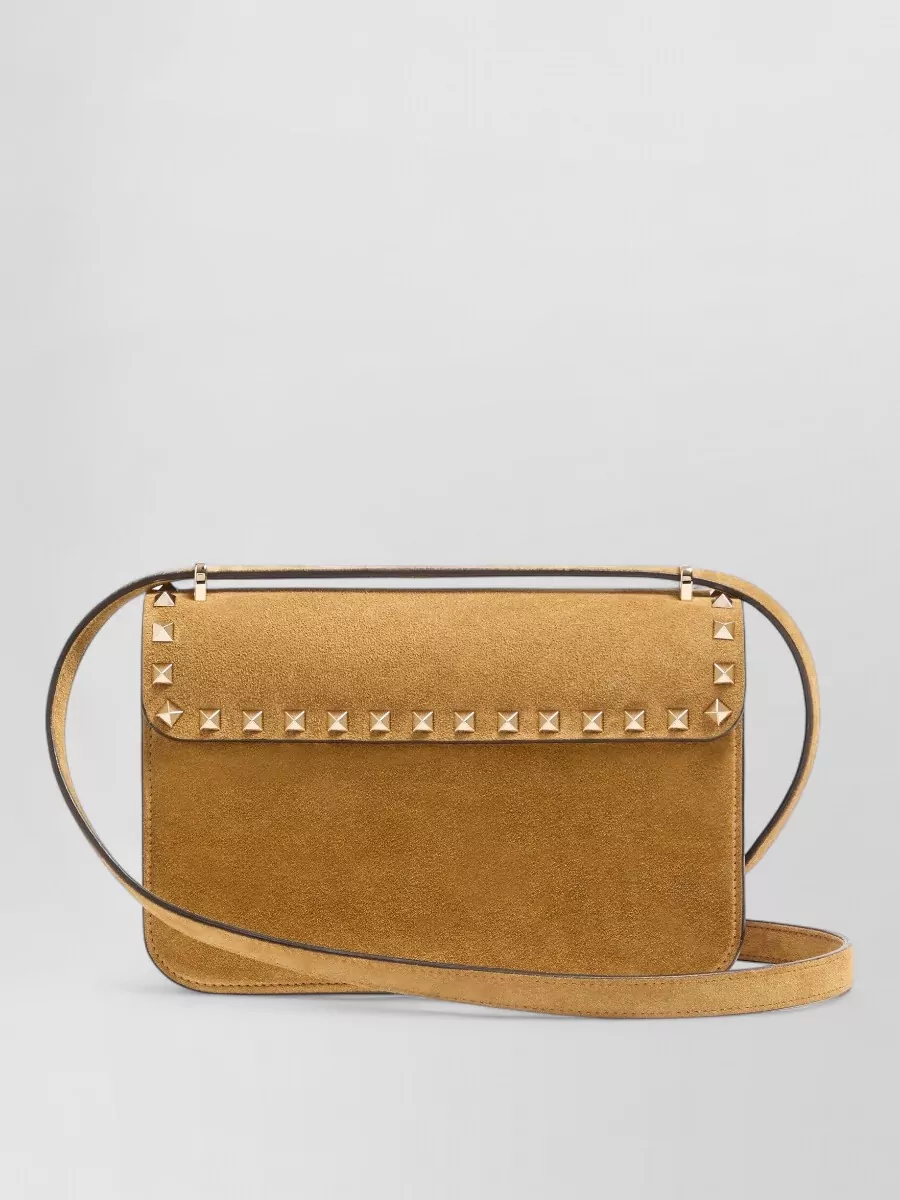 Valentino Garavani Rockstud Spike Small Suede Leather Shoulder Bag