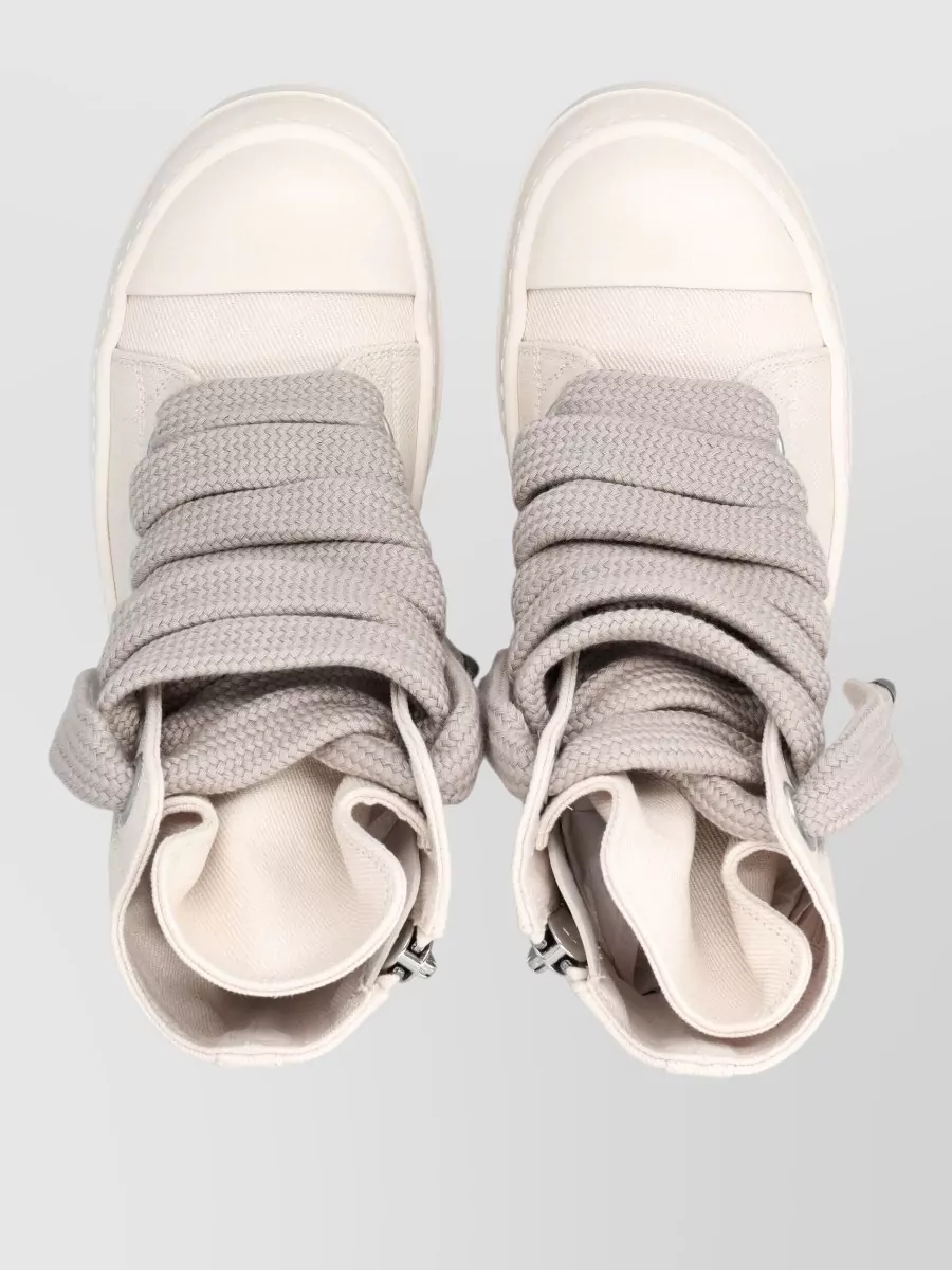 Rick Owens Drkshdw Denim High-Top Sneakers