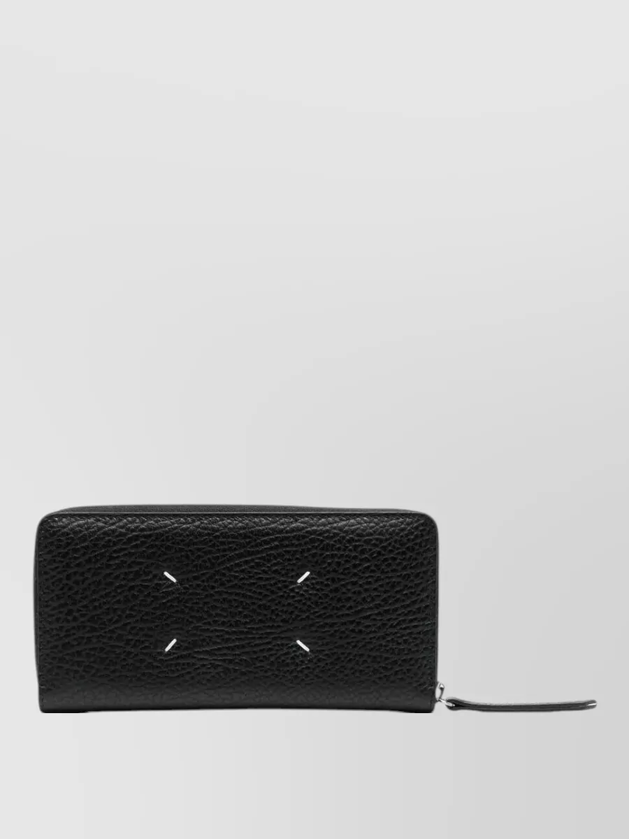 Maison Margiela leather zip around wallet