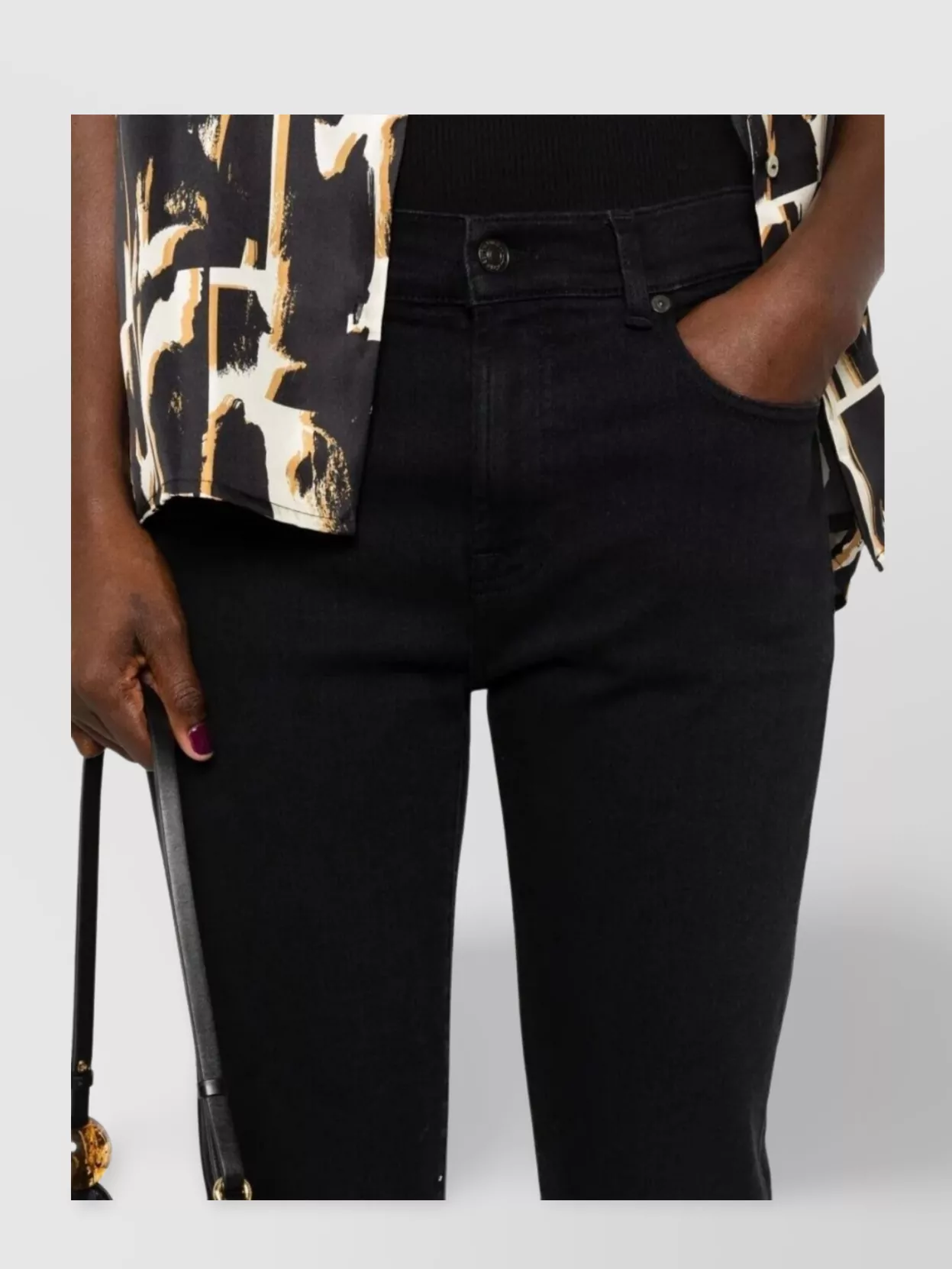 7 For All Mankind Mid Rise Relaxed Skinny Jeans