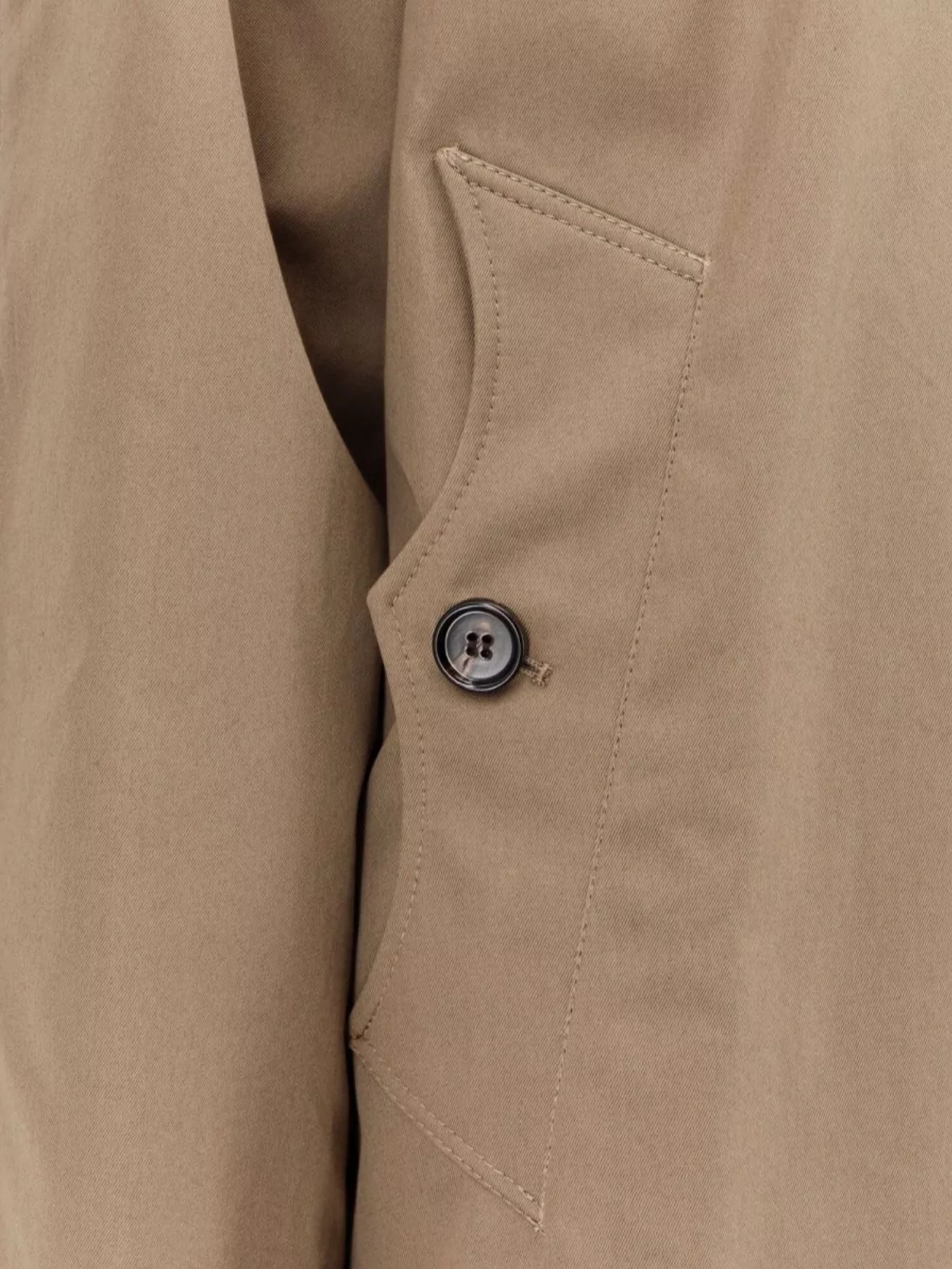 Burberry Reversible Cotton Coat With Long Sleeves And Back Vent
