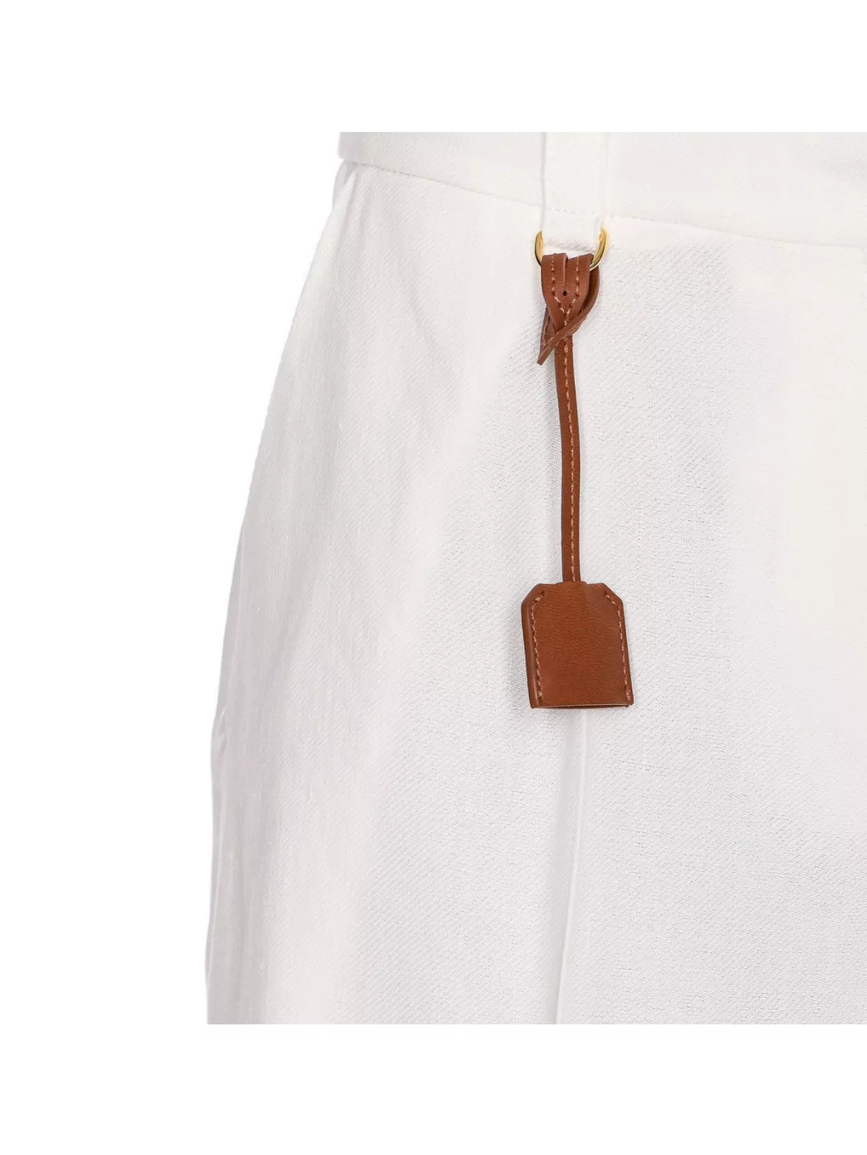 Elisabetta Franchi Sky Viscose-linen Tailored Shorts With Detailing
