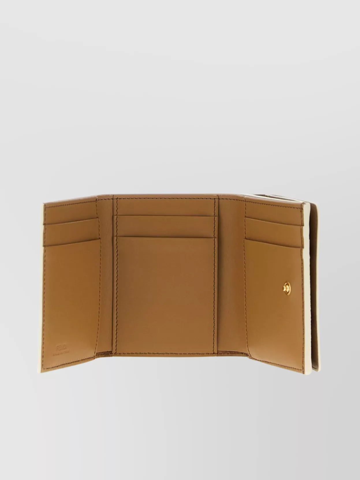 Fendi Trifold Mini Wallet With Tri-Fold Design