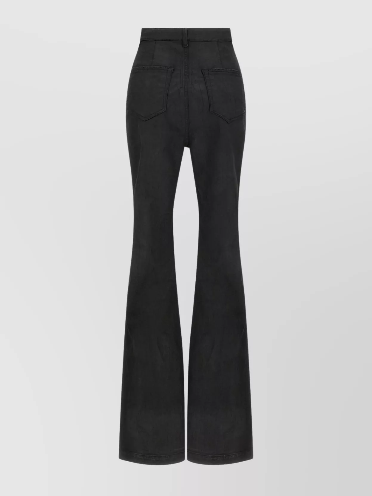 Rick Owens Drkshdw High-rise Waist Flared Leg Trousers In Black