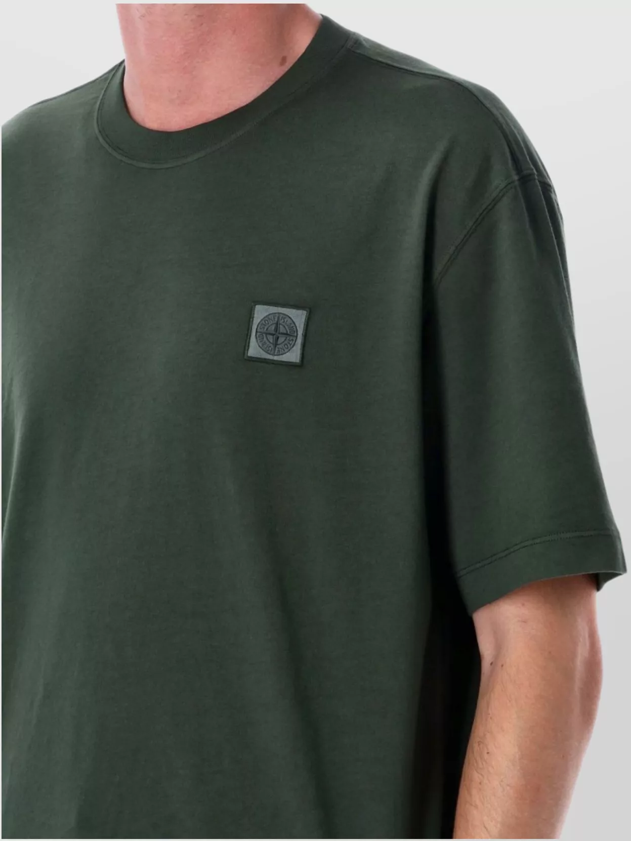 Stone Island Crew Neck T-Shirt Patched
