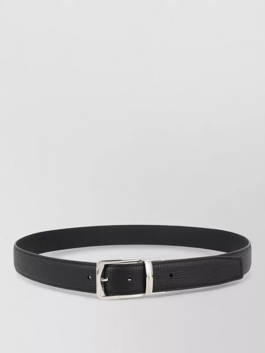 Zegna calf leather belt