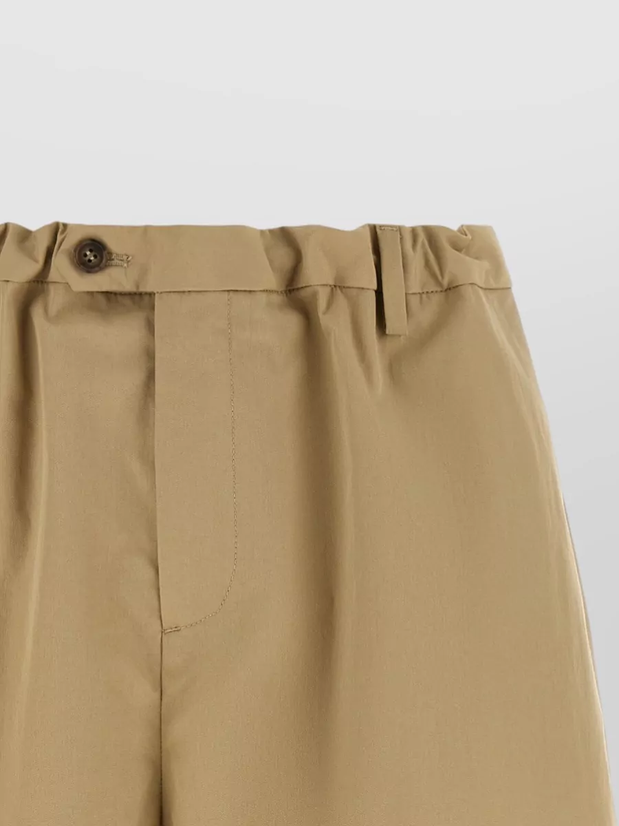 Mm6 Maison Margiela Wide-Leg Cropped Shorts
