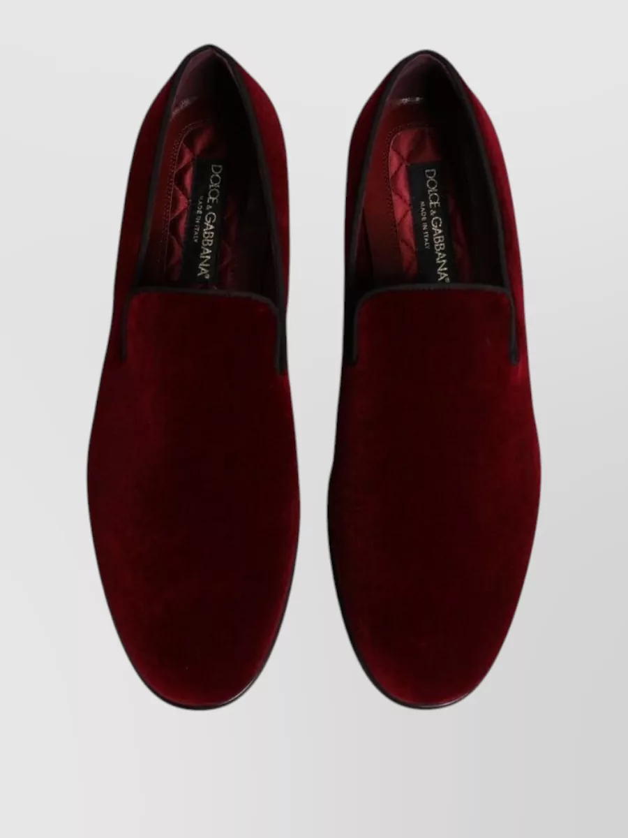 Dolce&Gabbana Velvet Slip-On Loafers