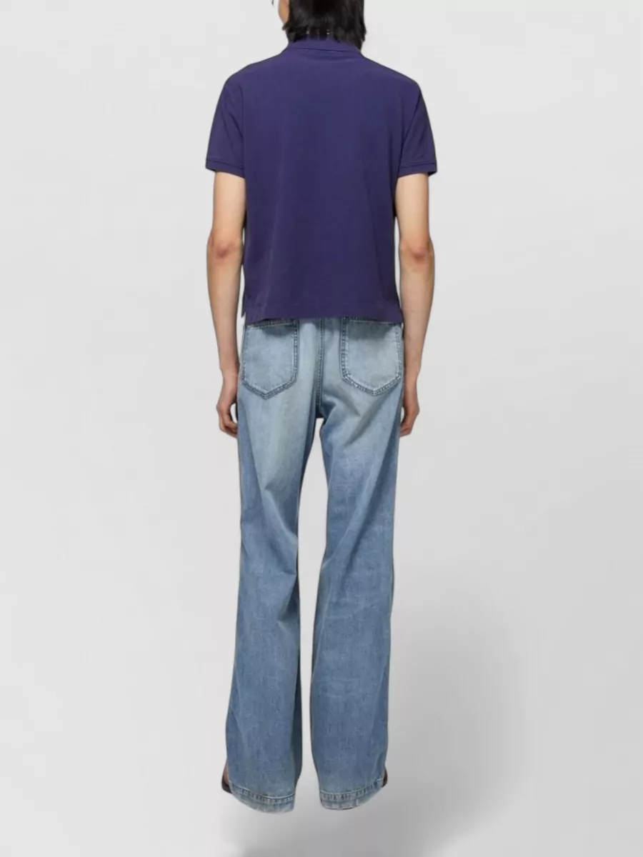 Acne Studios Cotton Piqué Logo-Embroidered Polo Shirt