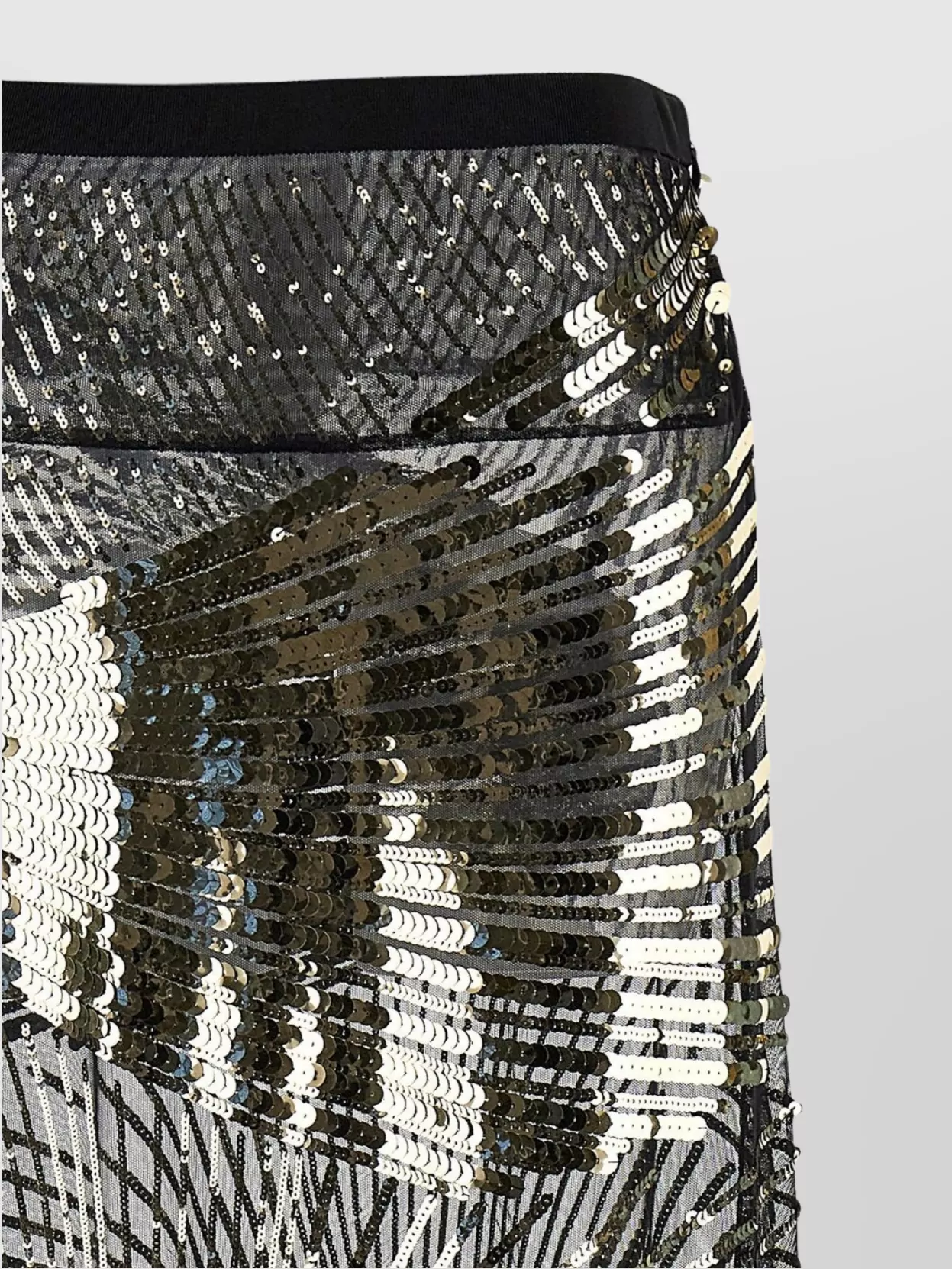 Pucci Maxi Skirt With Sequins And Elastic Waist