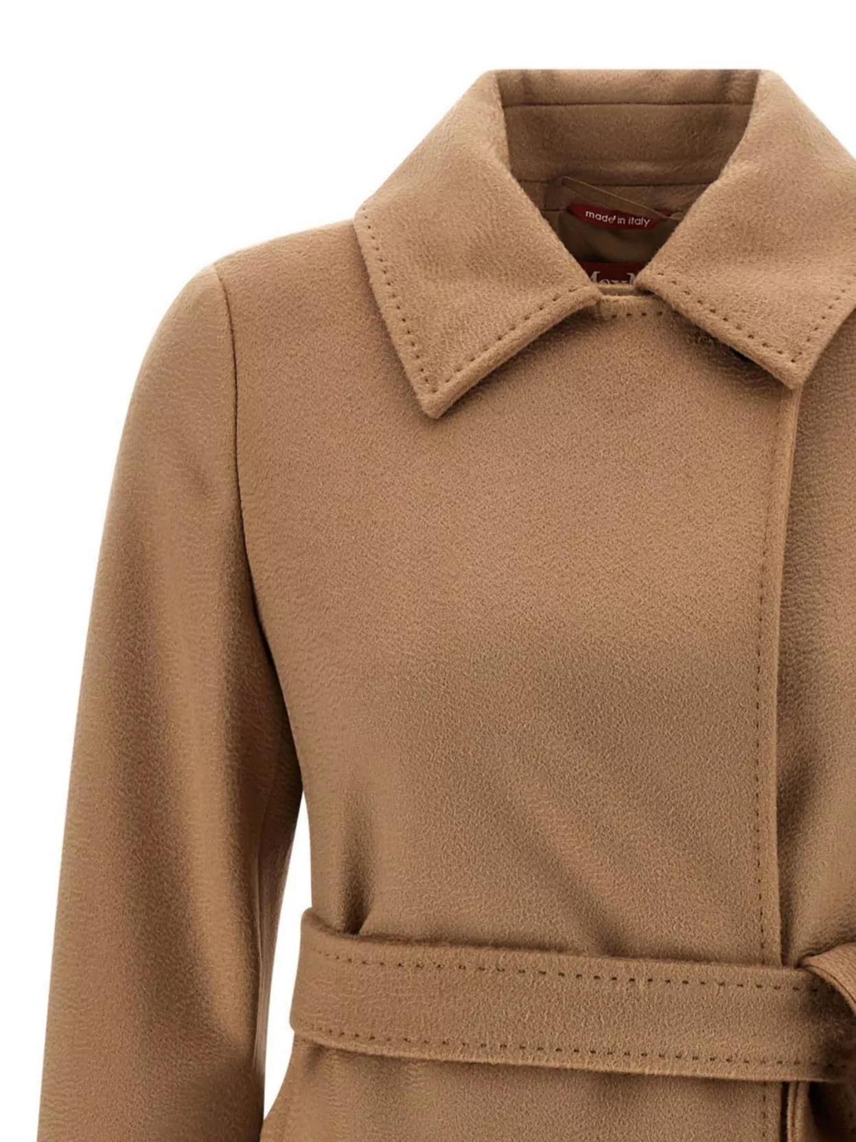 S Max Mara Belted Waist Coat Long Sleeves