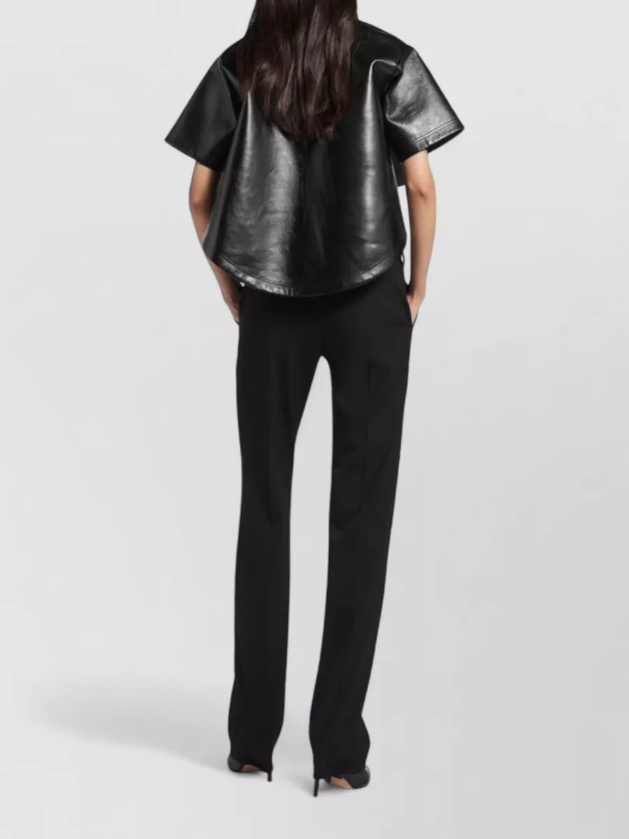 Balenciaga Wool Slim-Fit Straight-Leg Tailored Trousers