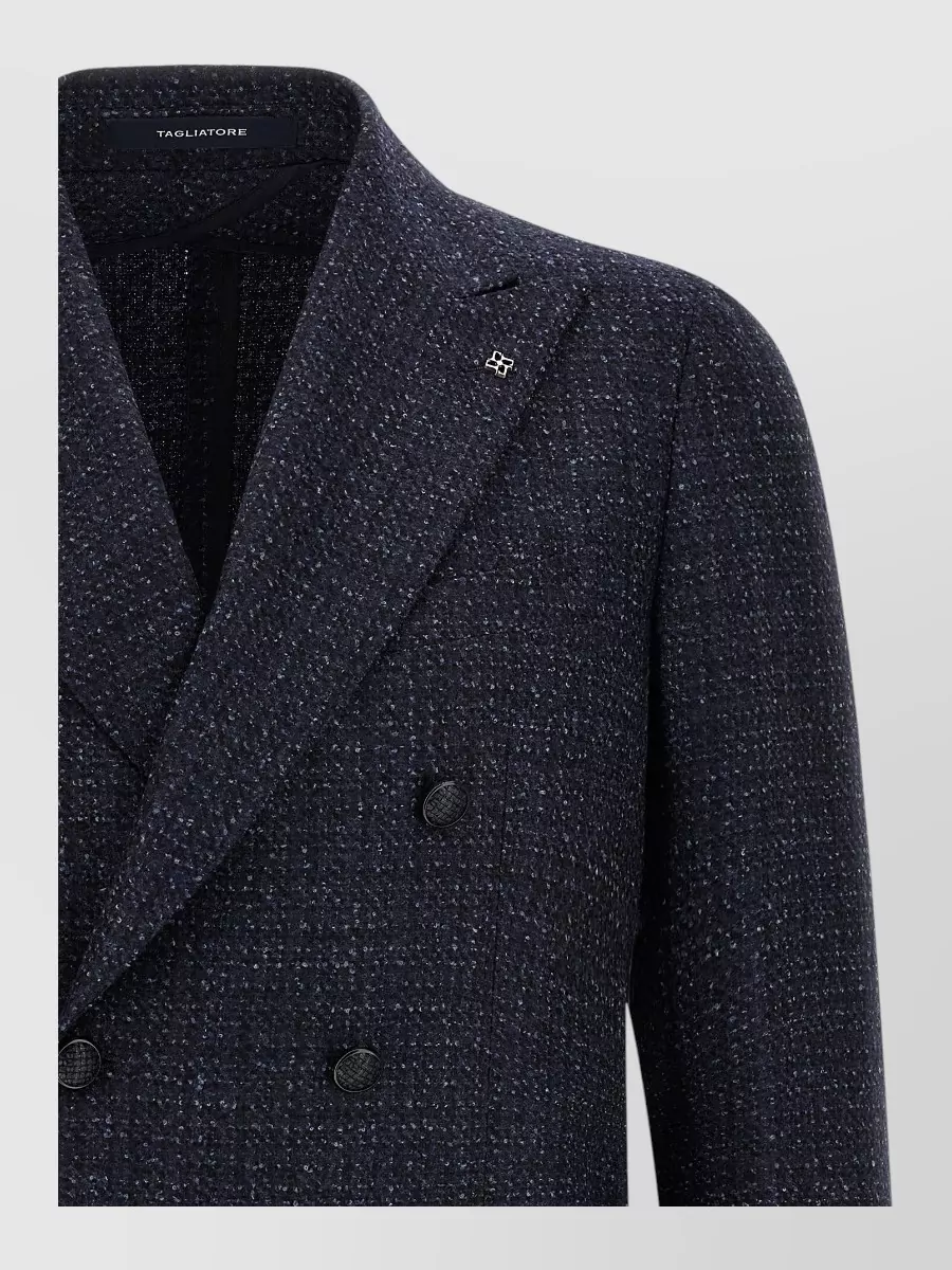 Tagliatore virgin wool double-breasted blazer