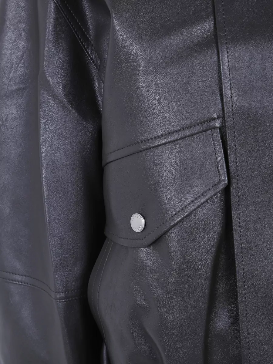 Dunst Cropped Faux Leather Blouson
