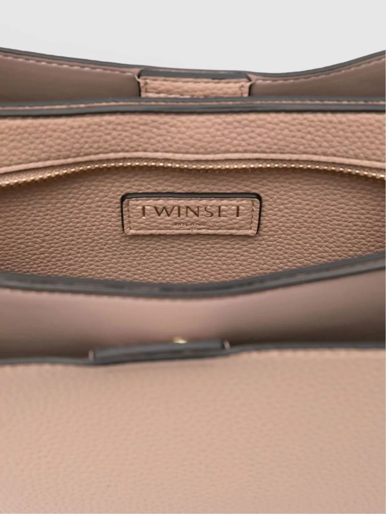 Twin-Set Textured Crossbody Bag Adjustable Strap