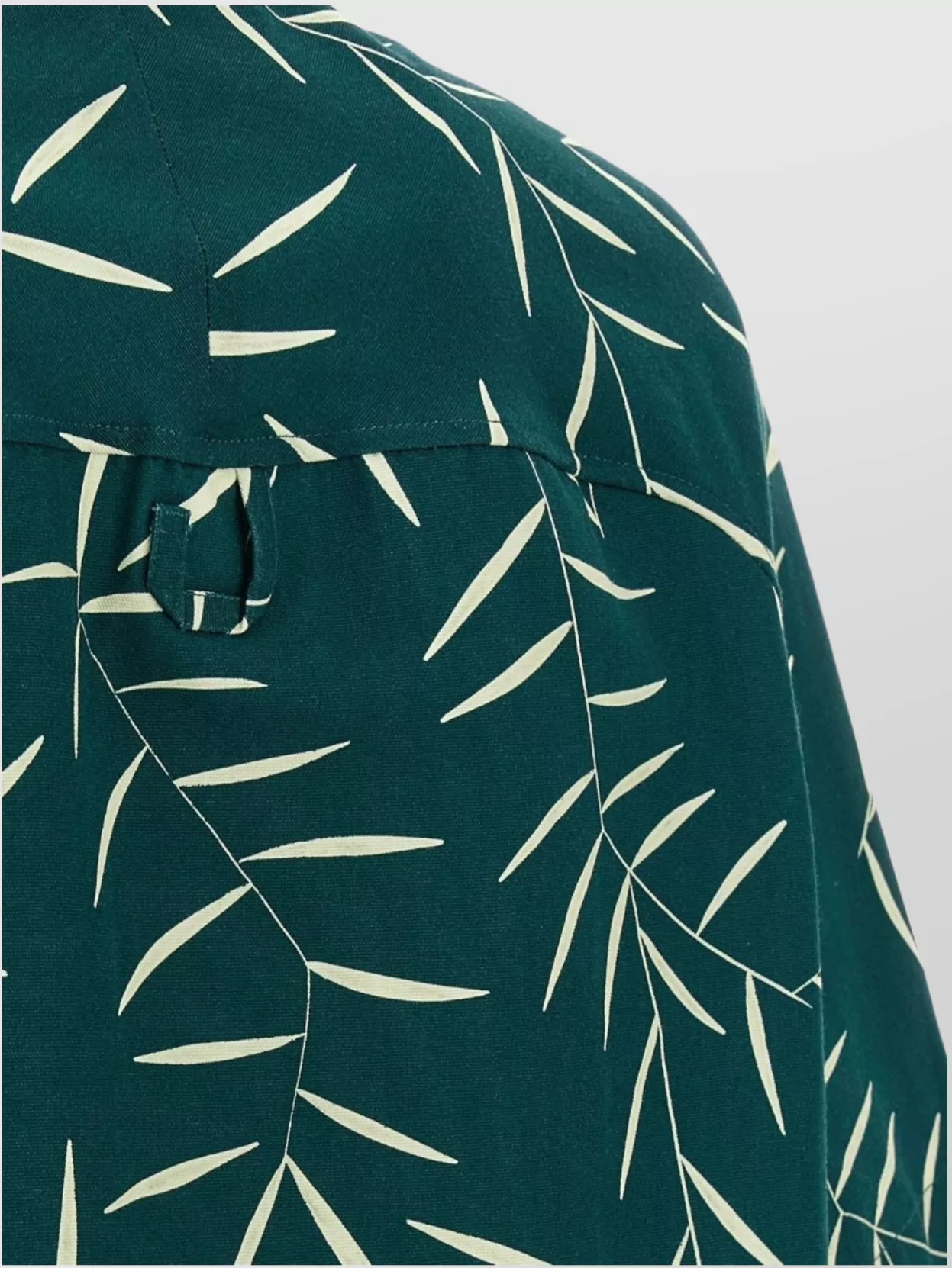 Jacquemus Leaf Print Short Sleeve Shirt With Pocket