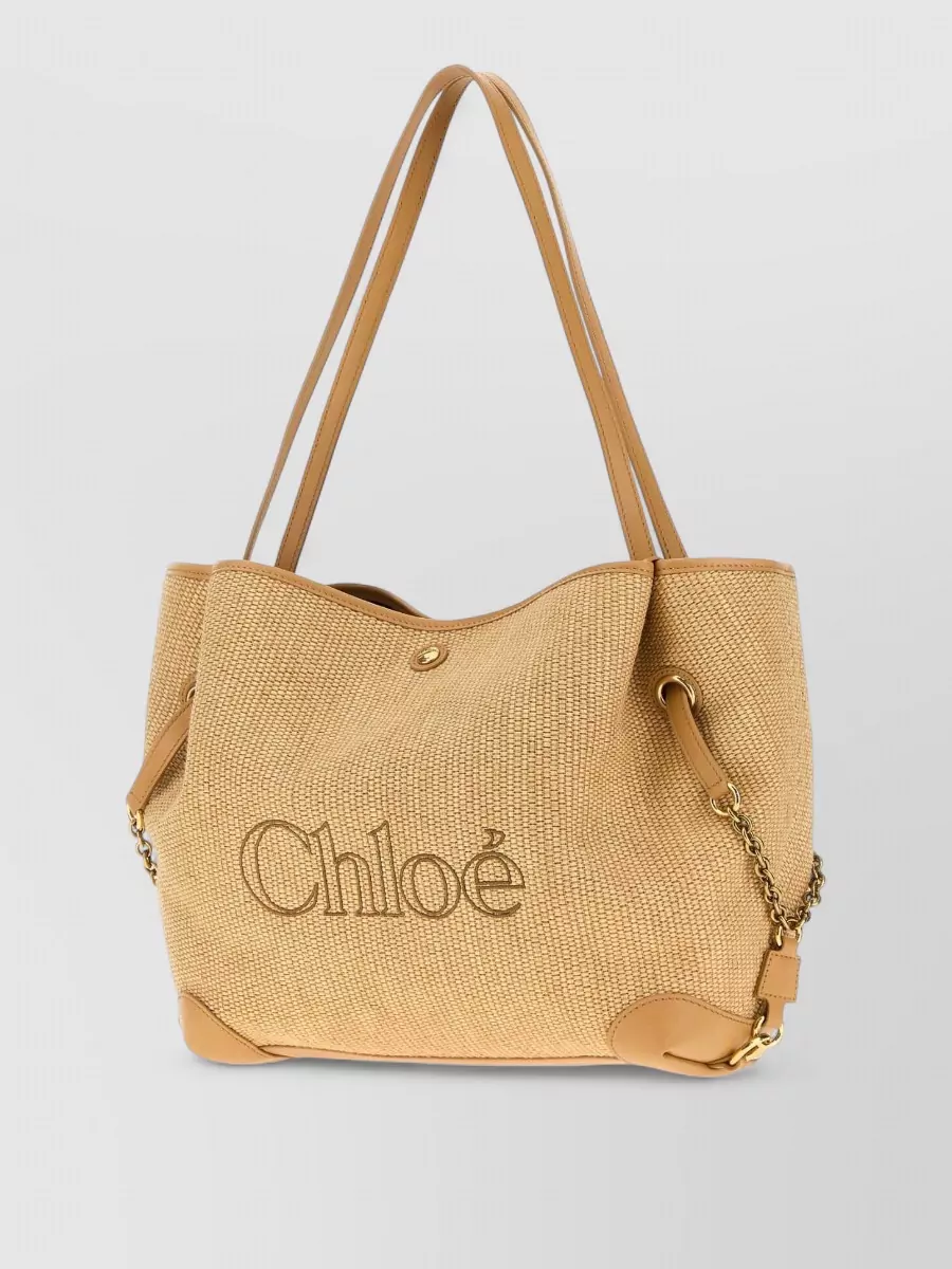 Chloé raffia tote bag